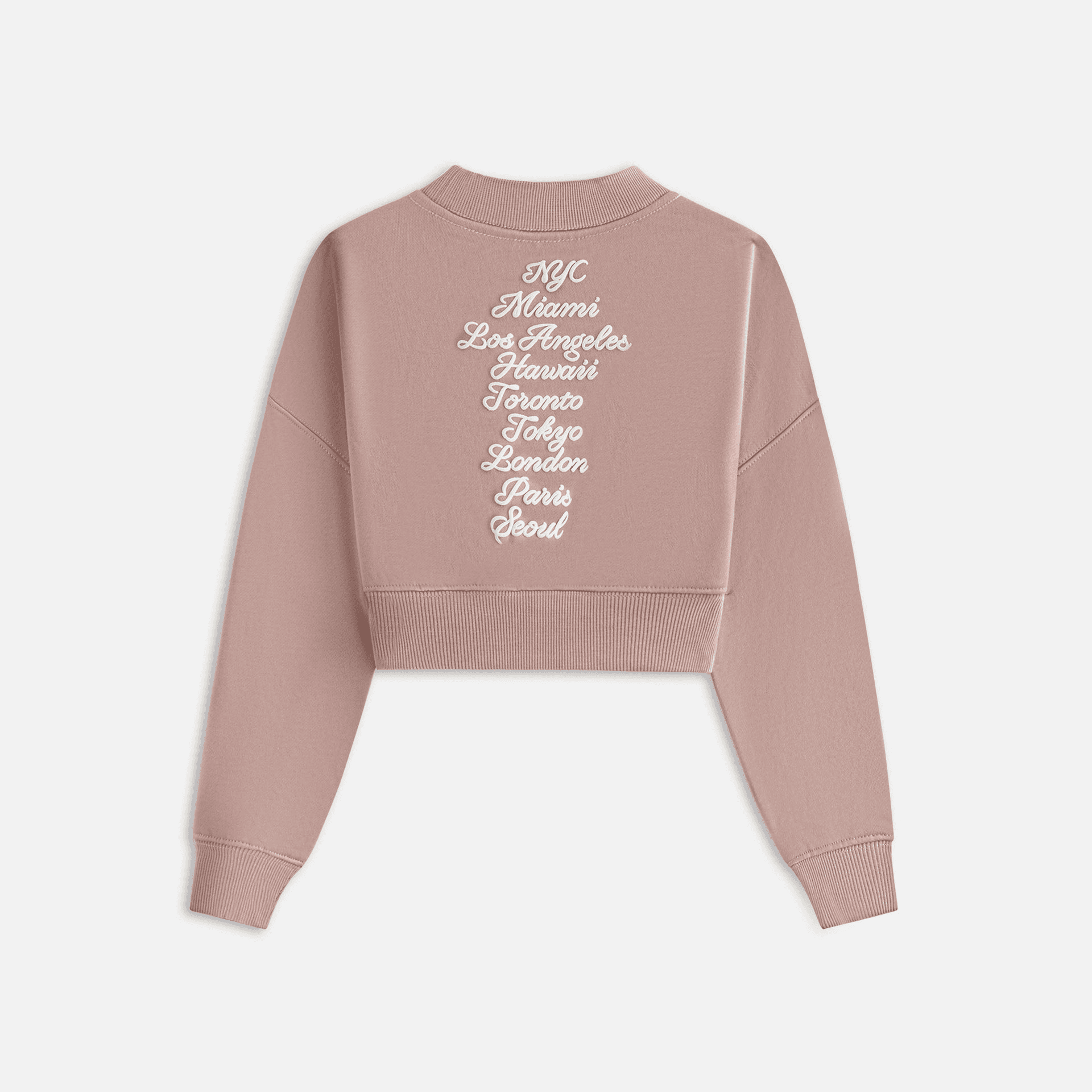 Kith Kids Cropped Crewneck - Dusty Mauve — Image 4