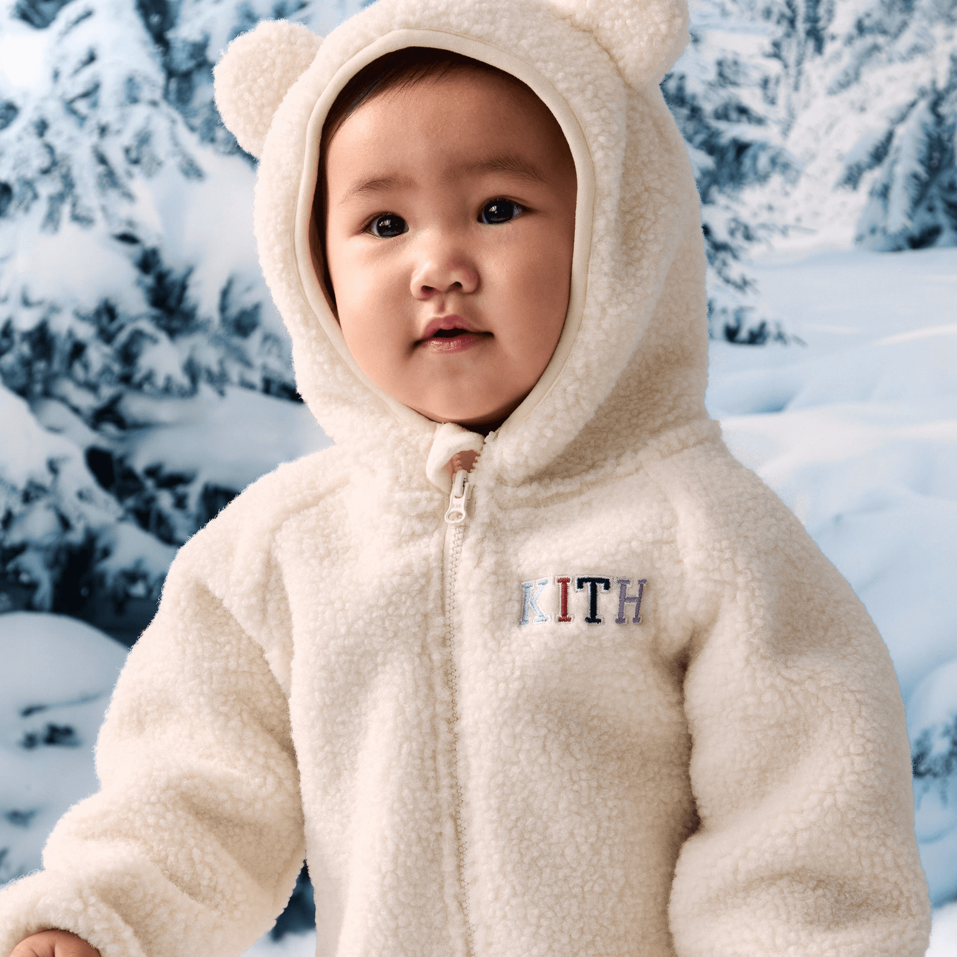 Kith Baby New York to the World Sherpa Coverall - Silk — Image 3