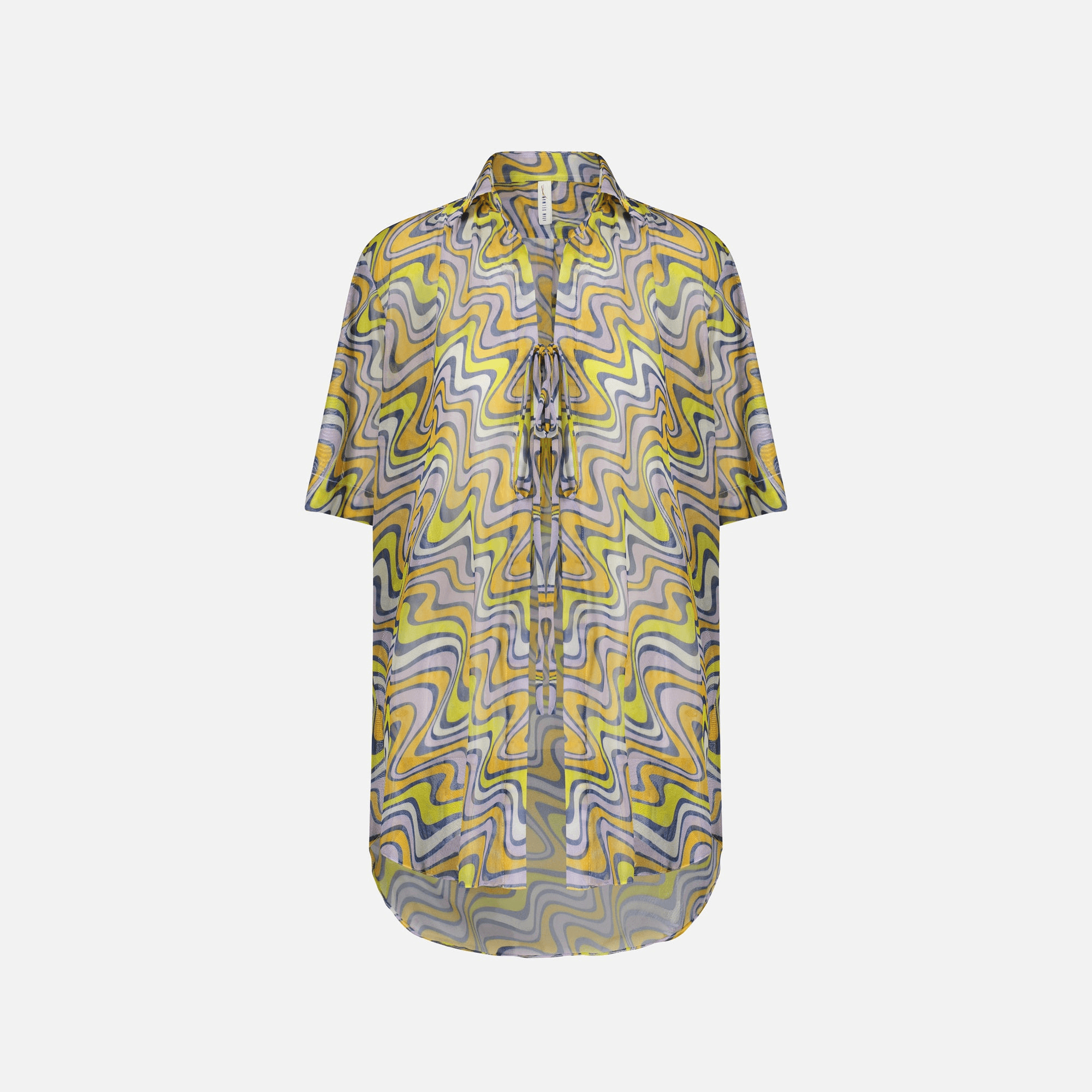 Adam Selman Vacation Shirt - Retro Swirl