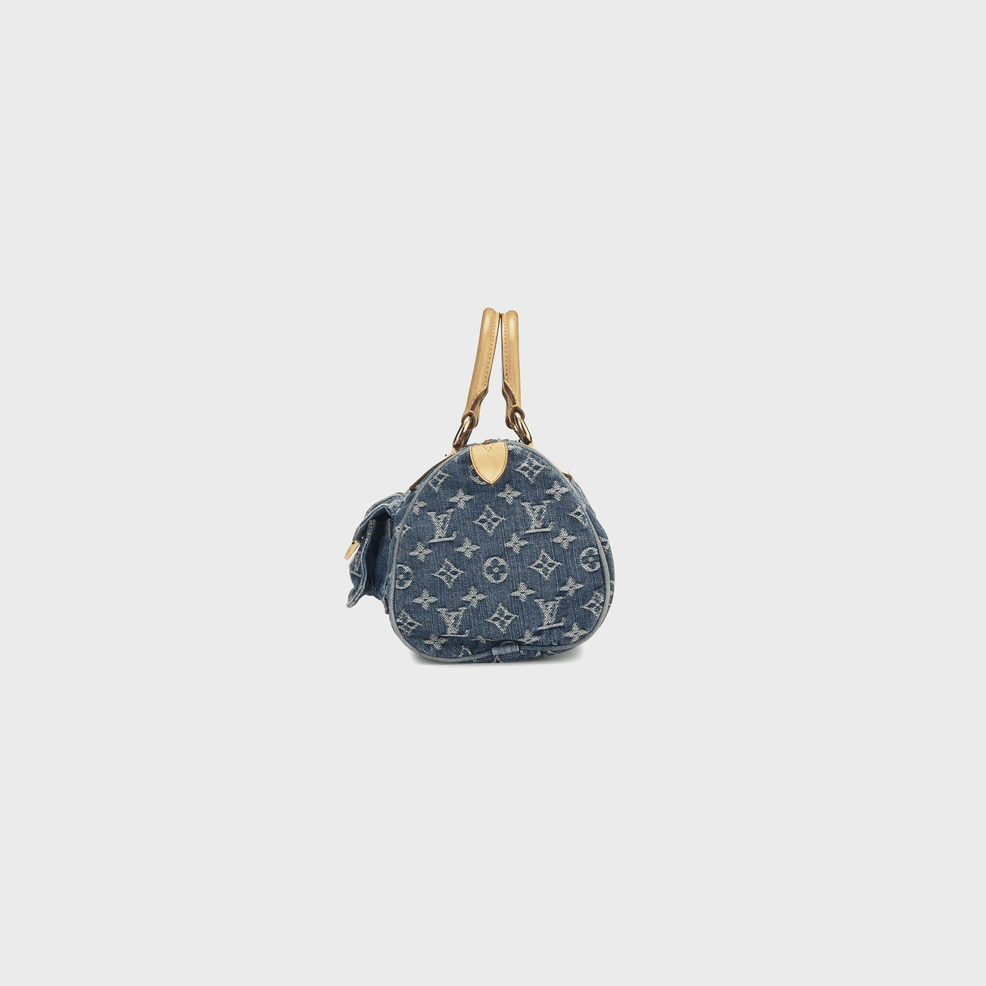 WGACA Louis Vuitton Denim Neo Speedy - Blue — Image 4