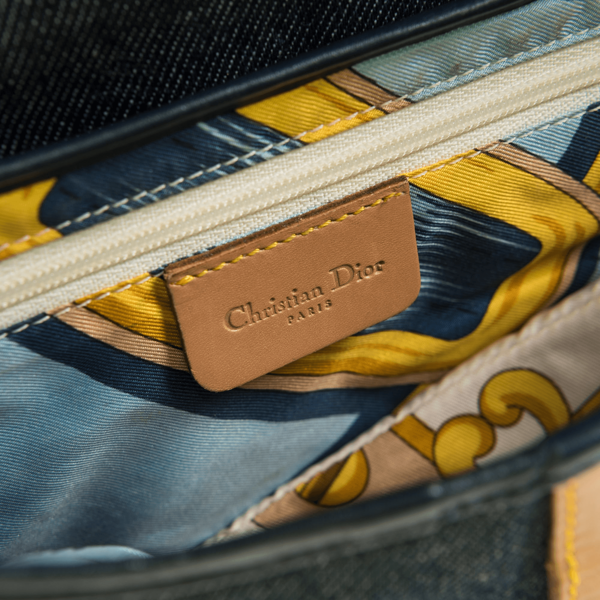 Dior Oblique Saddle Bag - Denim — Image 2