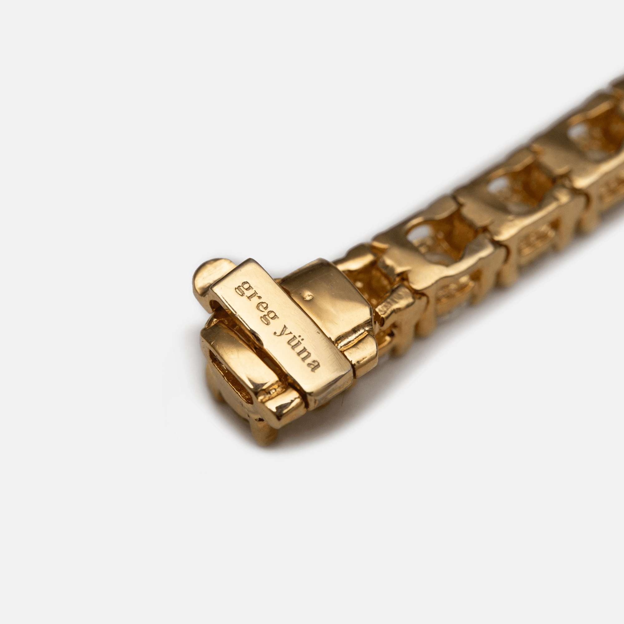 Greg Yuna 20 Pointer Tennis Bracelet - Yellow Gold — Image 2