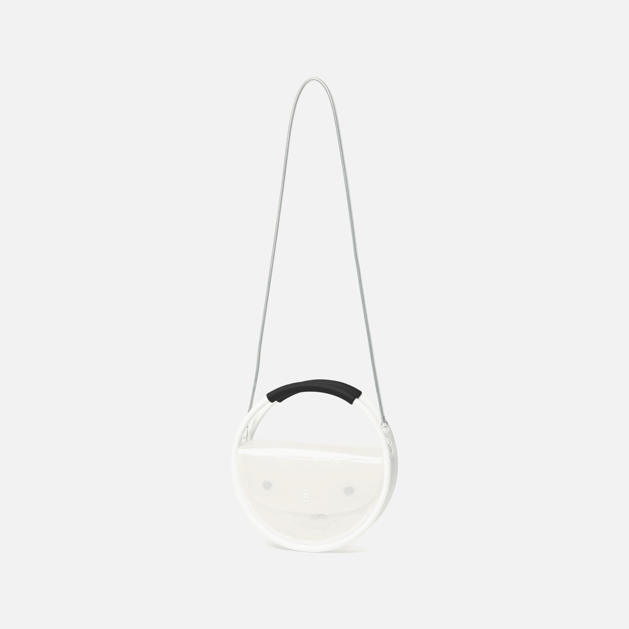 Nana-Nana Hoop PVC Bag Medium - Brooklyn Nets White — Image 3