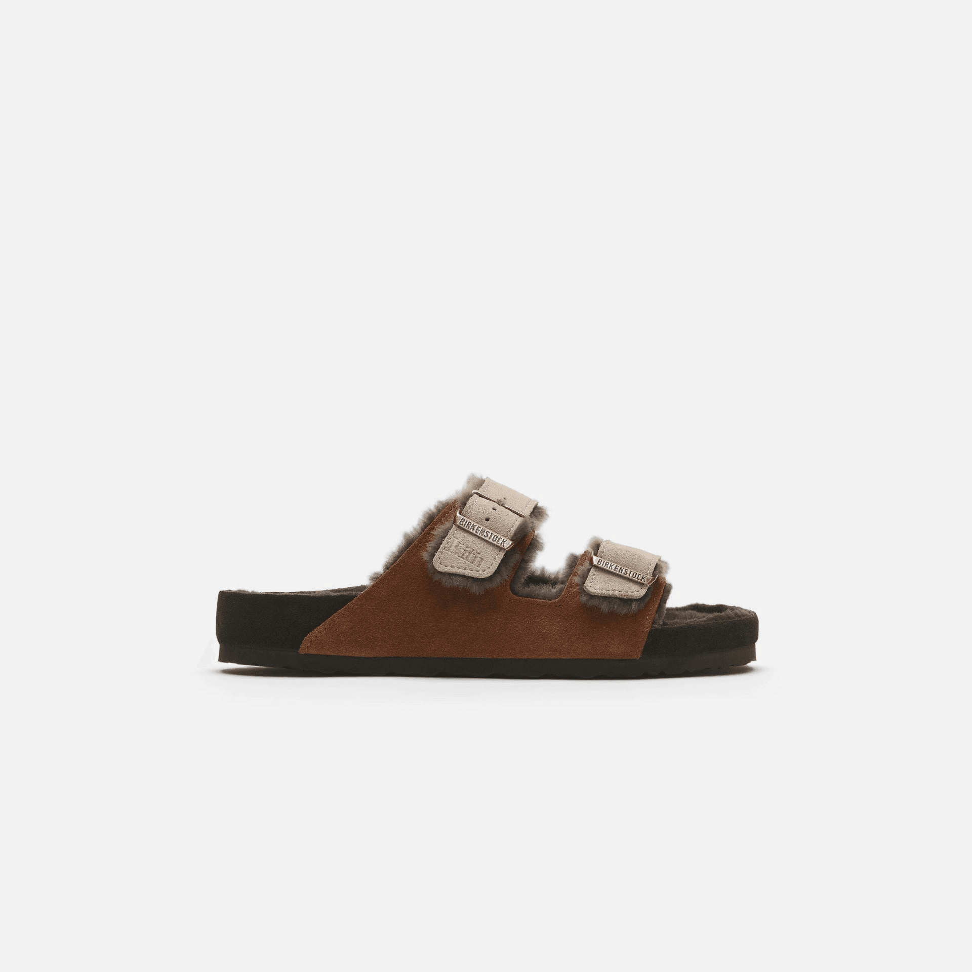 Kith Women for Birkenstock Arizona Shearling - Mink / Dark Brown — Image 10