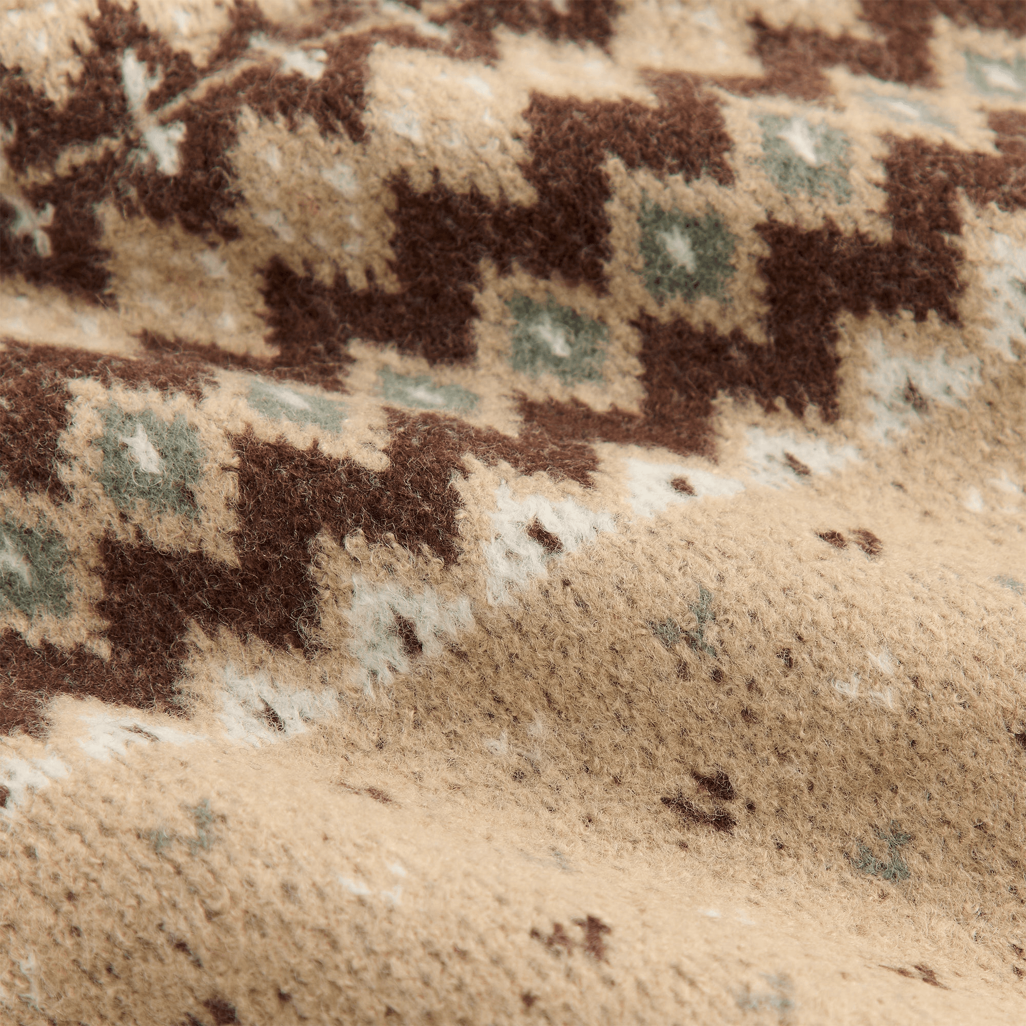Kith Kids Novelty Fair Isle Nelson Hoodie Sweater - Mocha Heather — Image 2