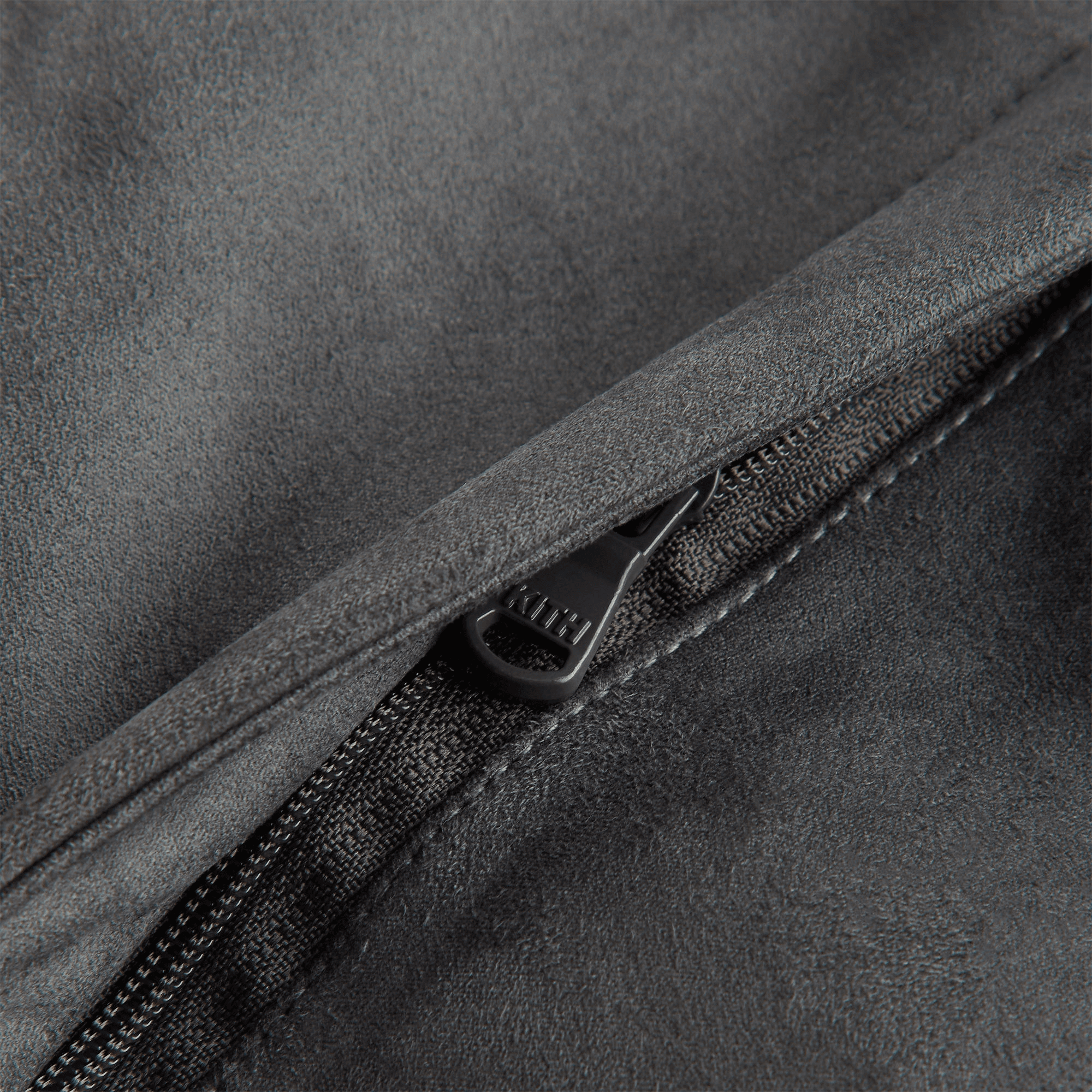 Kith Women Nylas Microsuede Zip Hooded Bomber - Asteroid — Image 3