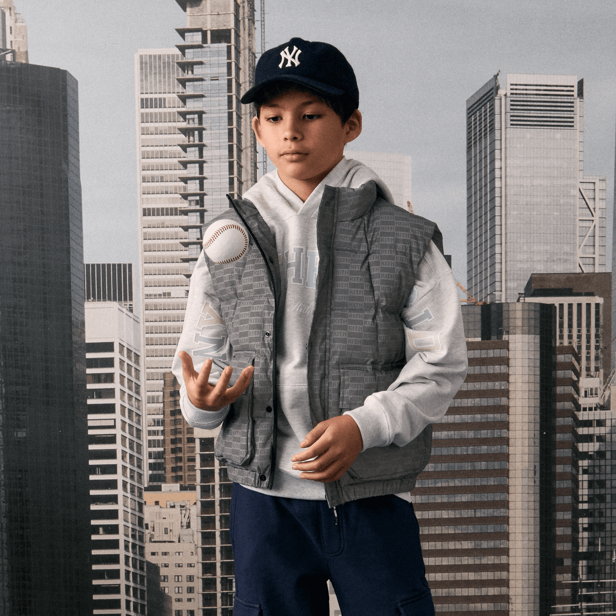 Kith Kids Mini Puffer Vest - Astronaut — Image 2