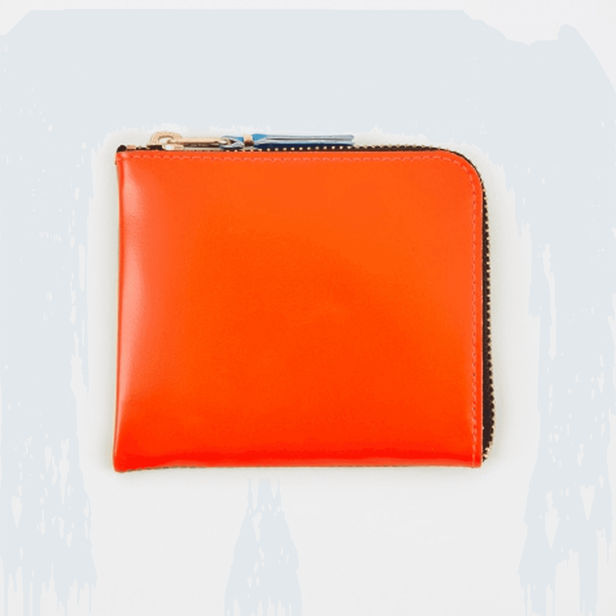 CDG Pocket Half Zip Wallet - Orange