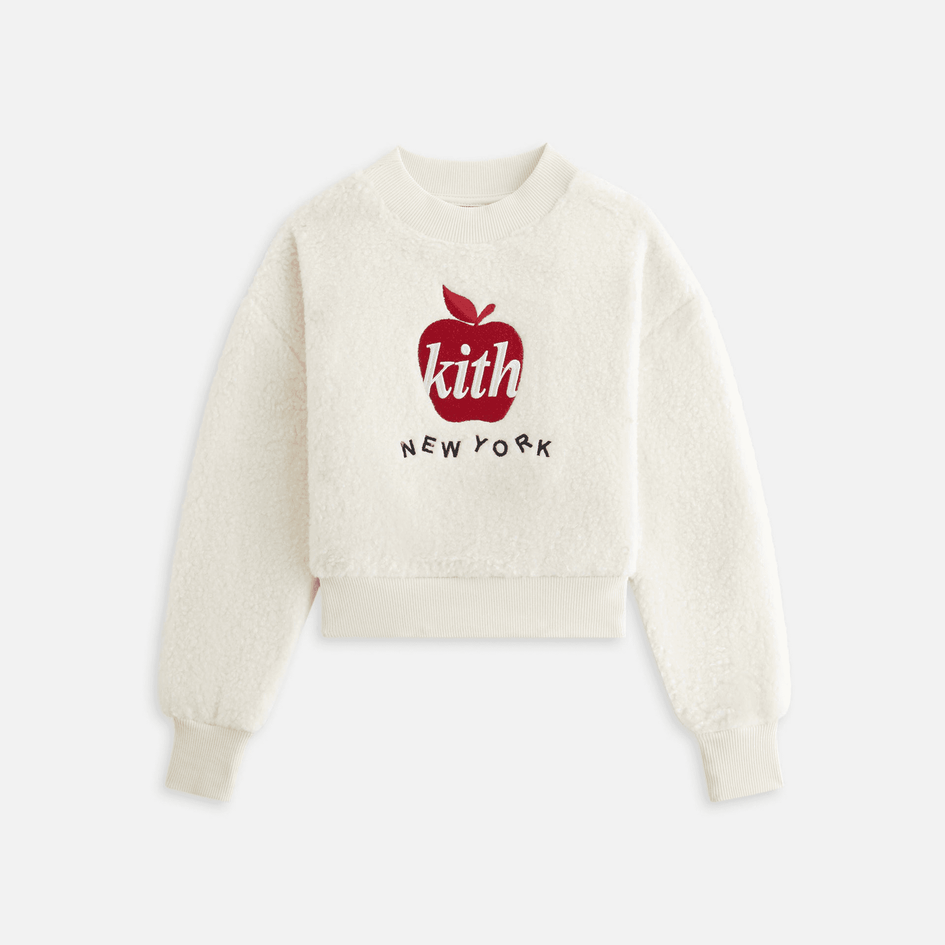 Kith Kids Empire State Sherpa Crewneck - Silk — Image 4