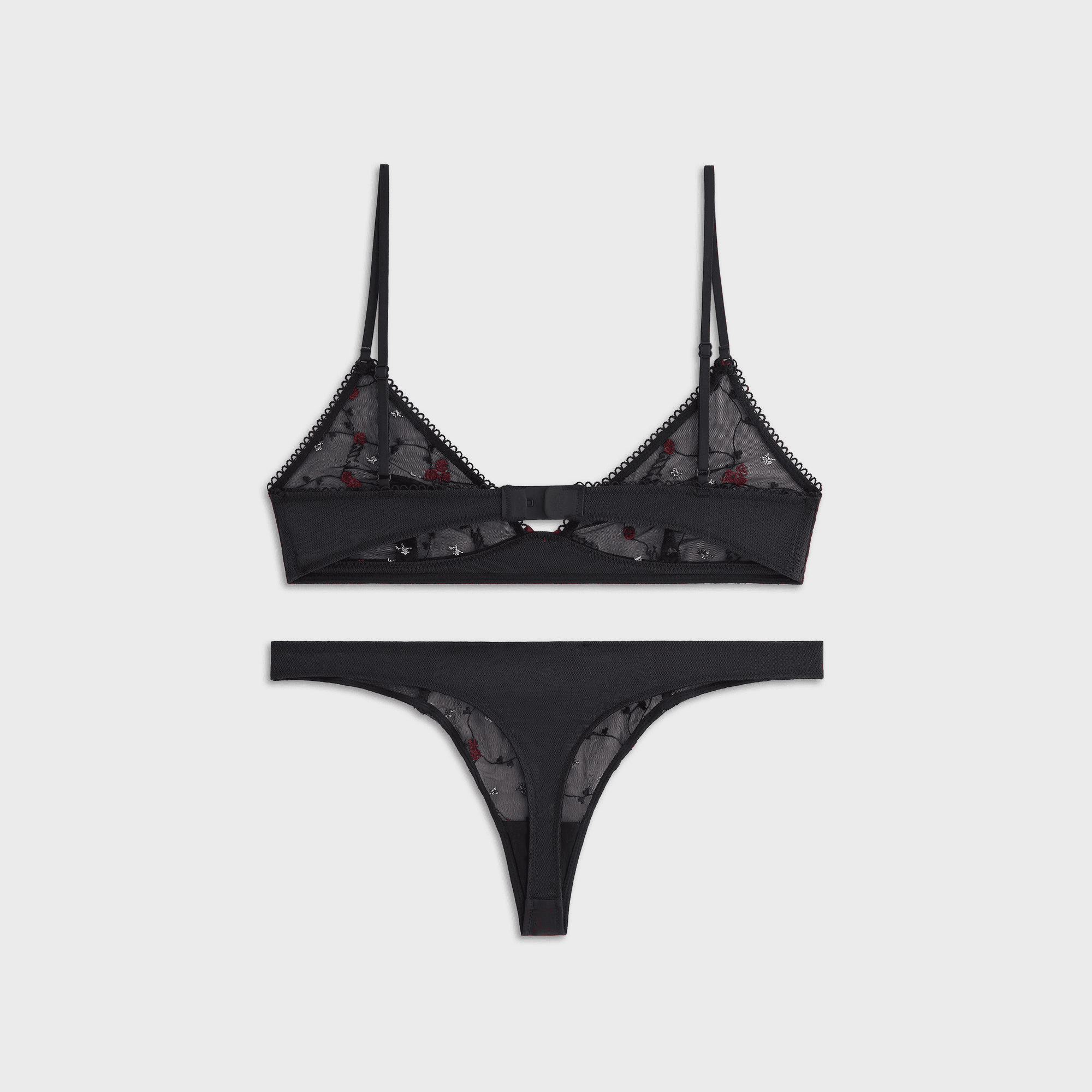 Kith Women Embroidered Bralette Set - Black — Image 4