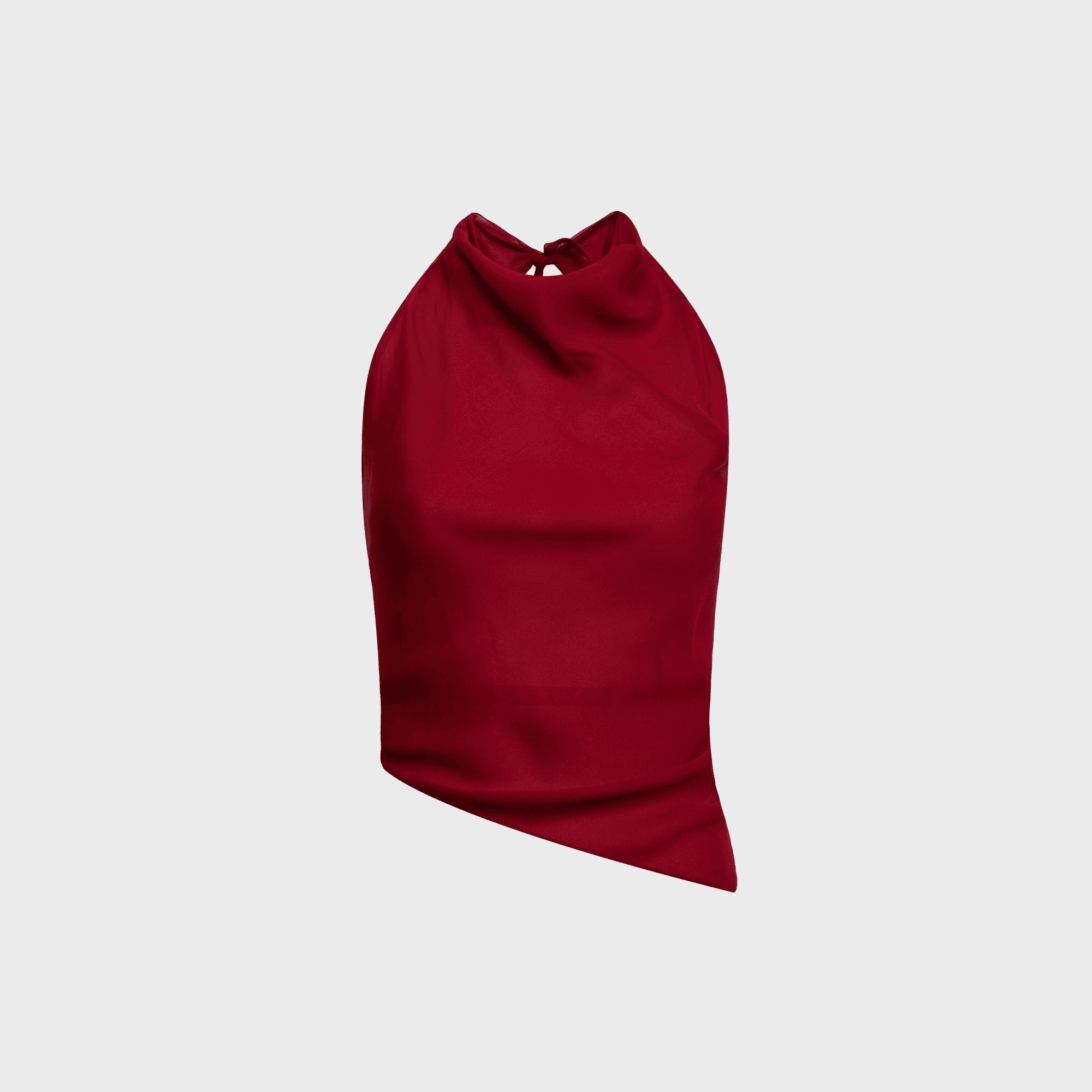 Tae Park Sheer Kite Top - Wine - Image 1