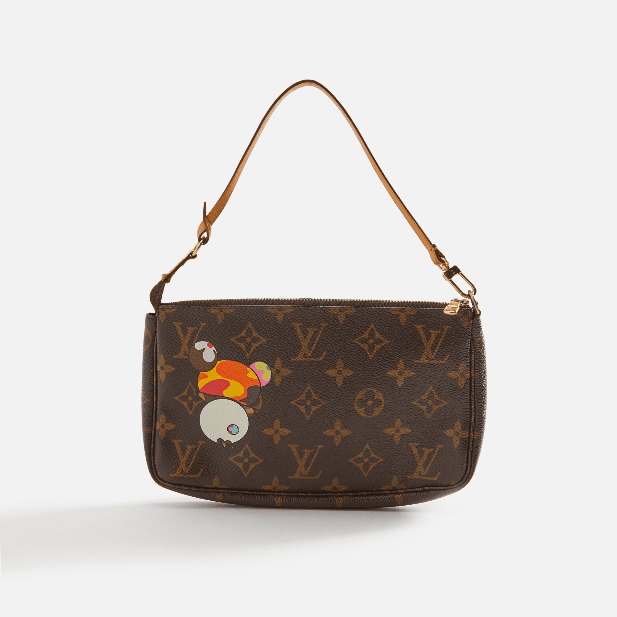 WGACA Louis Vuitton x Takashi Murakami Panda Pochette - Brown — Image 2