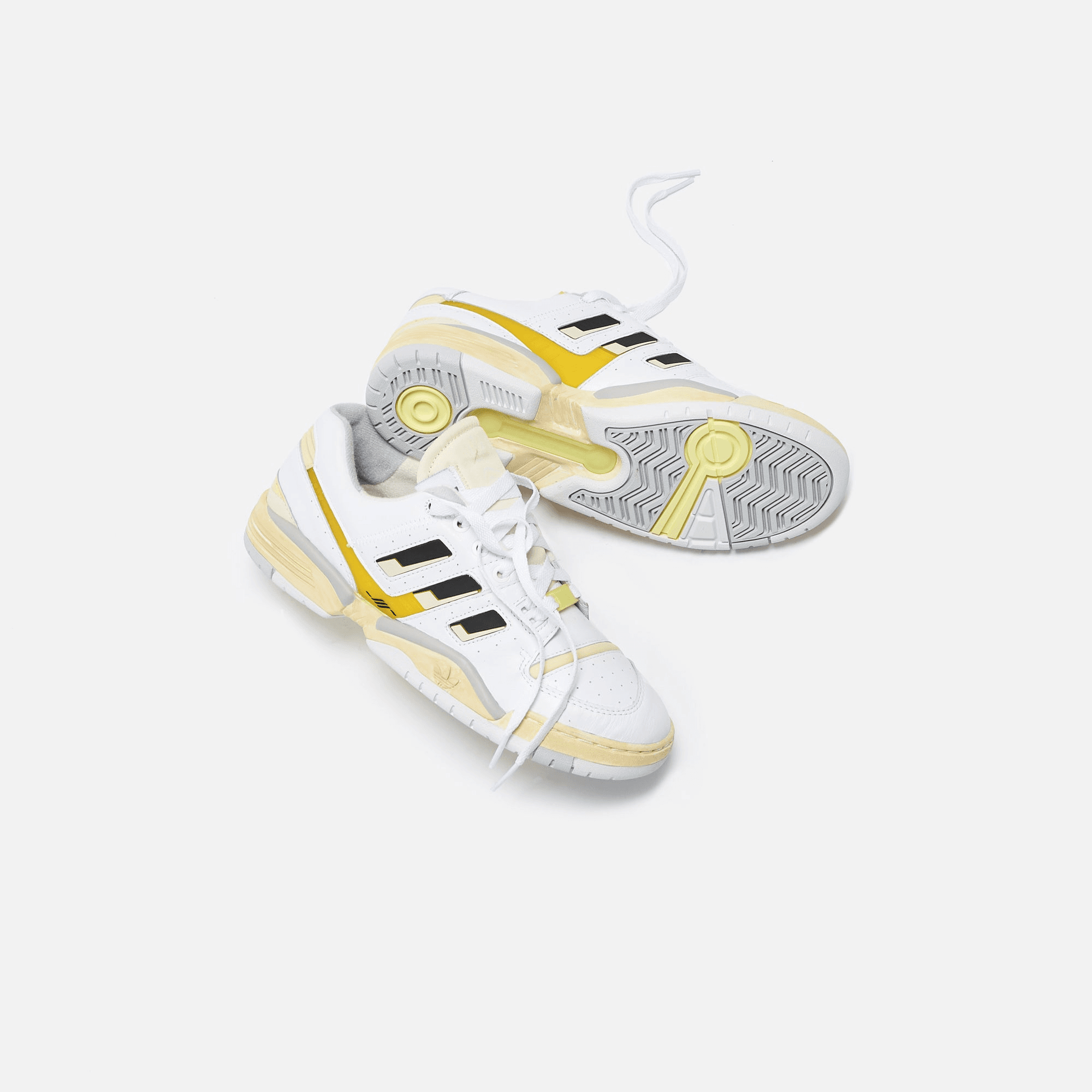 adidas Consortium Torsion Comp Hal - White / Yellow / Core Black — Image 4