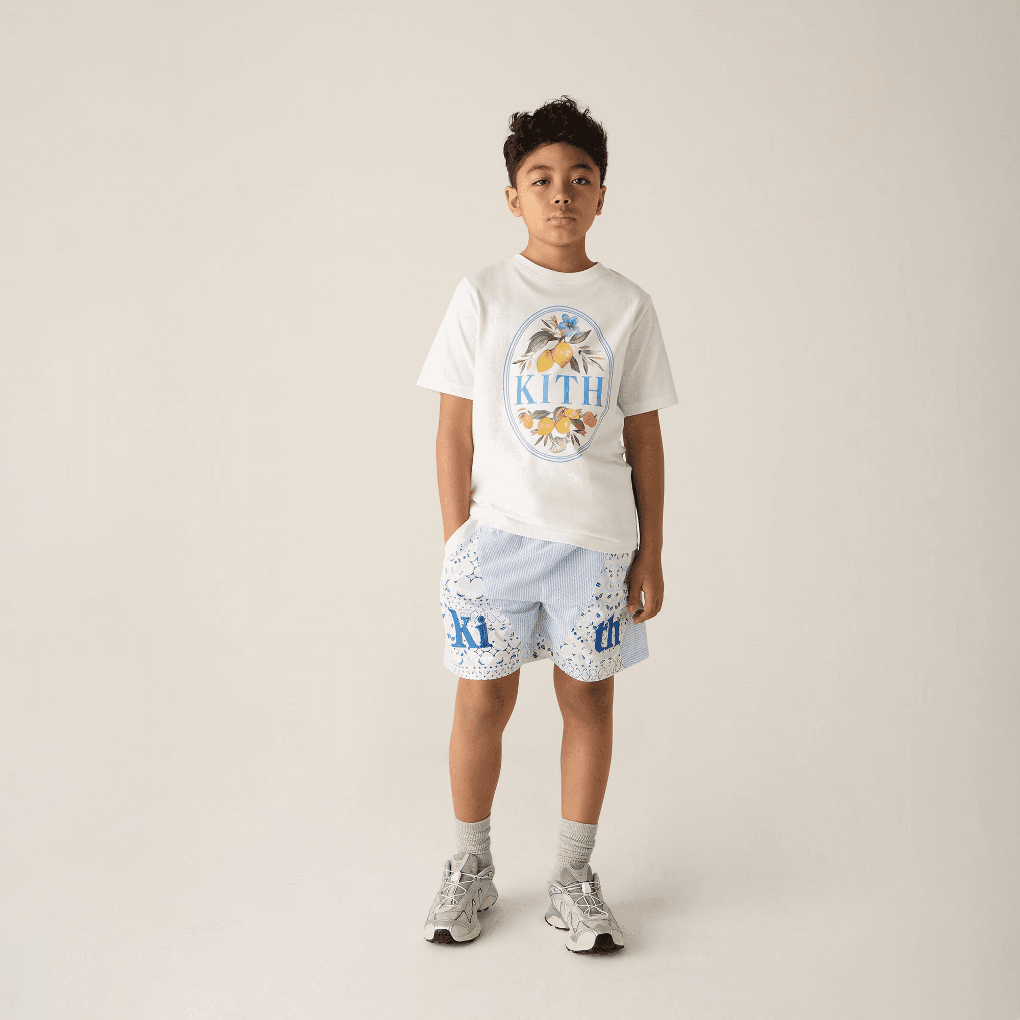 Kith Kids Patchwork Turbo Short - Larimar — Image 5
