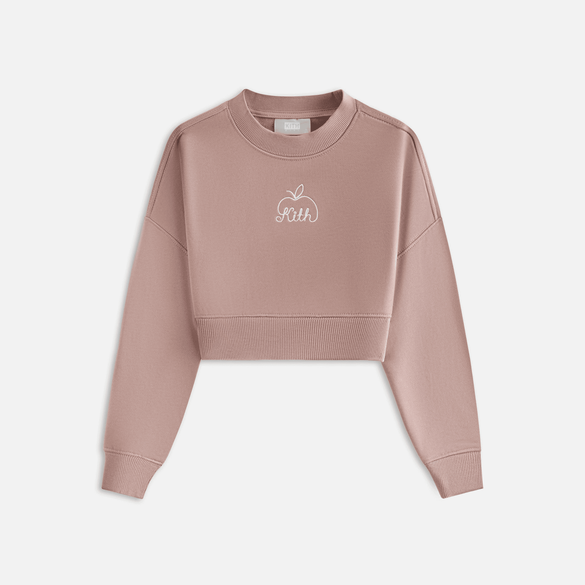 Kith Kids Cropped Crewneck - Dusty Mauve — Image 5