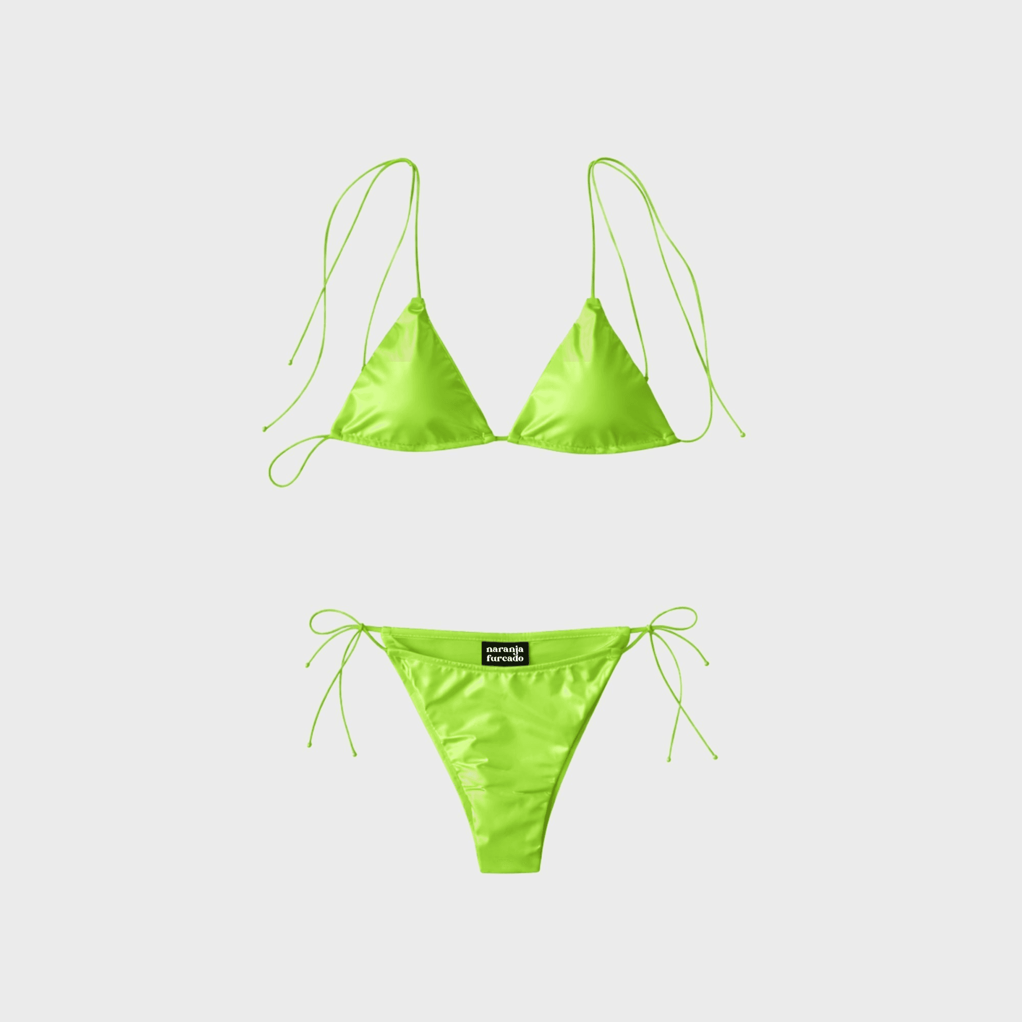 Naranja Furcado Triangle Set - Lime - Image 1