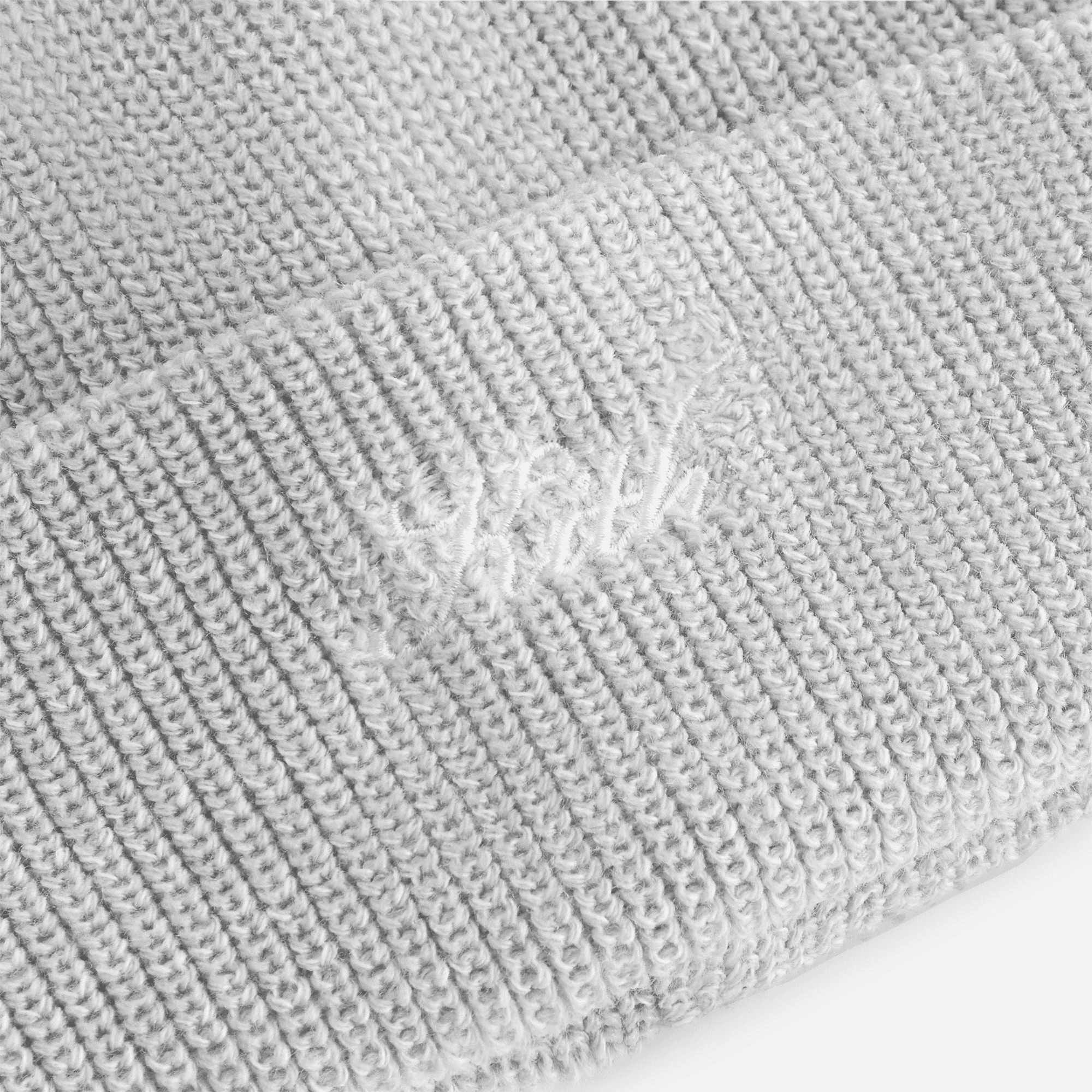 Kith Women Script Classic Beanie - Light Heather Grey — Image 2