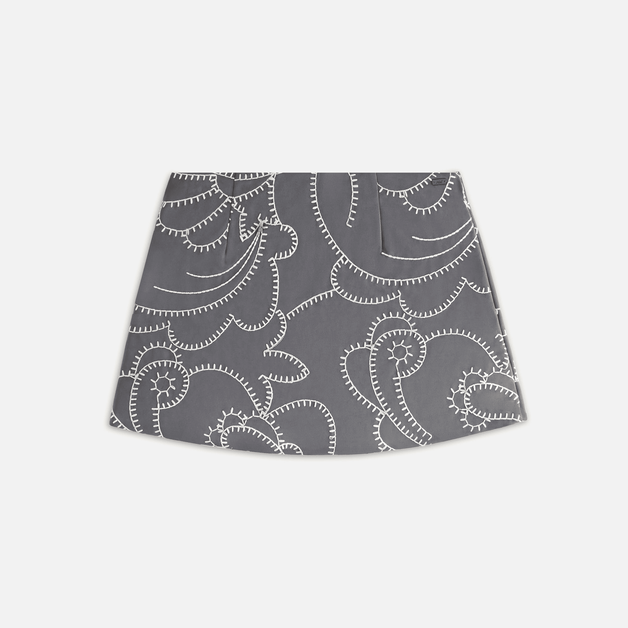 Kith Women Ashtyn Blanket Stitch Mini Skirt - Asteroid — Image 5