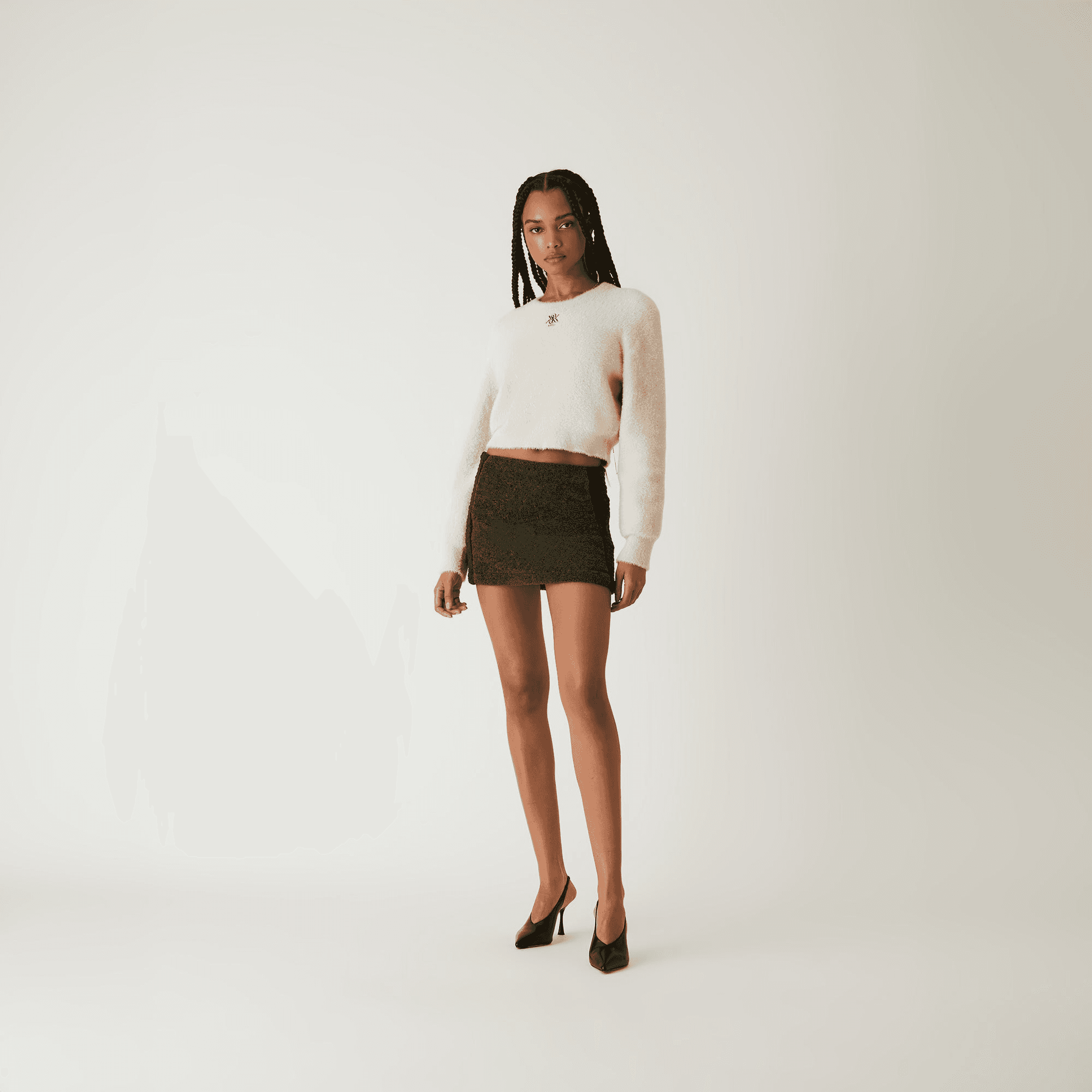 Kith Women Cecil Sherpa Mini Skirt - Cypress — Image 5