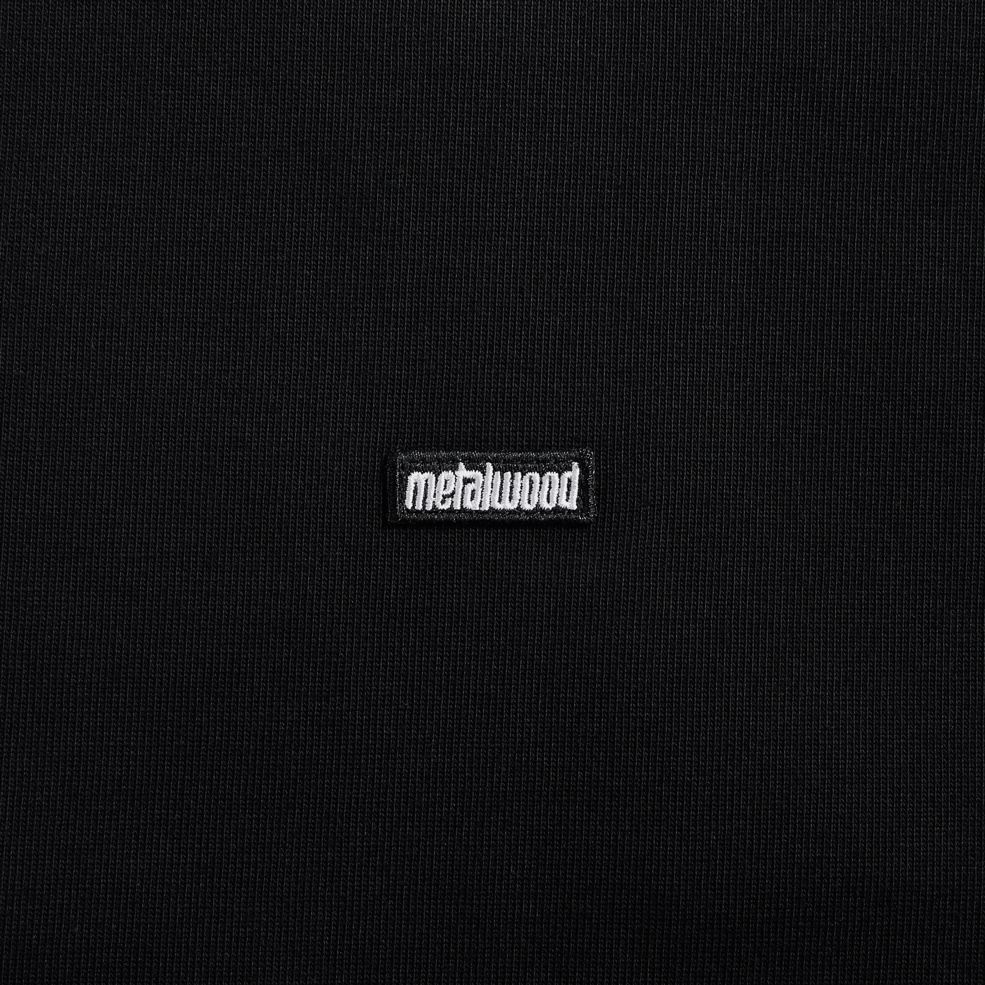 Metalwood Heavy Mini Metal Logo Tee - Black — Image 2