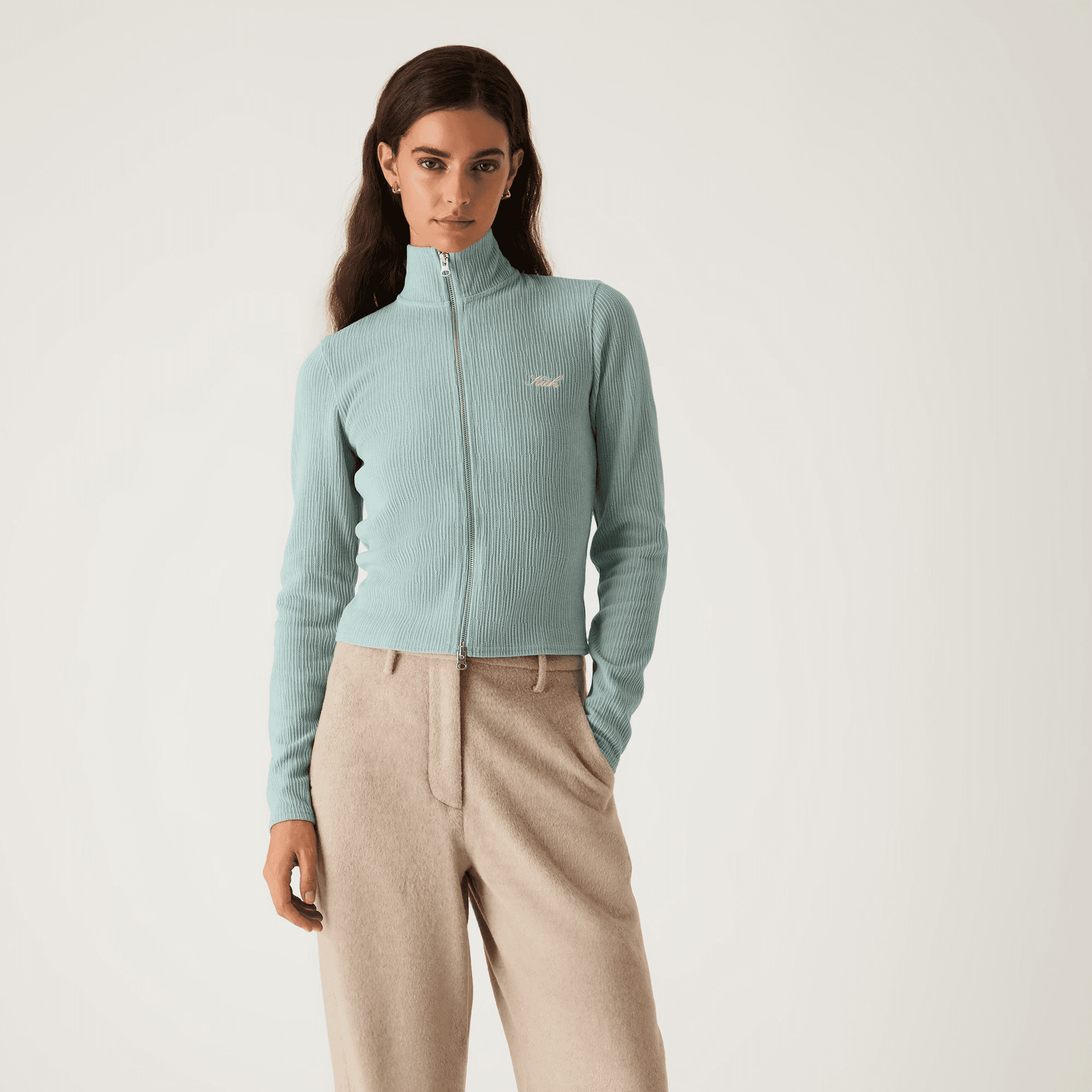 Kith Women Ina Chenille Track Zip - Tornado — Image 6