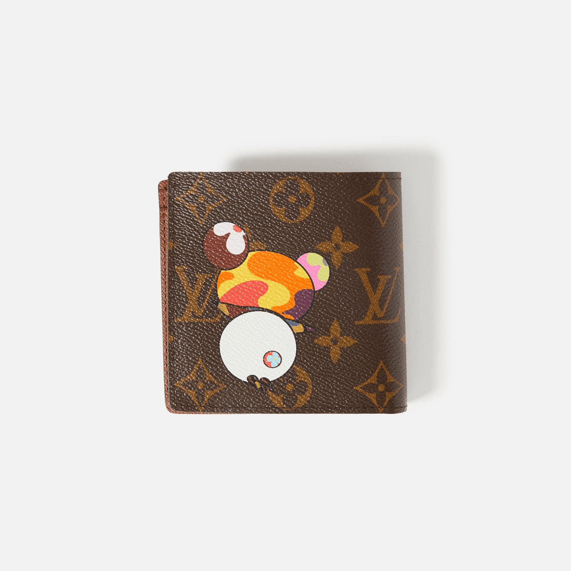 WGACA Louis Vuitton Murakami Panda Marco Wallet - Brown — Image 2