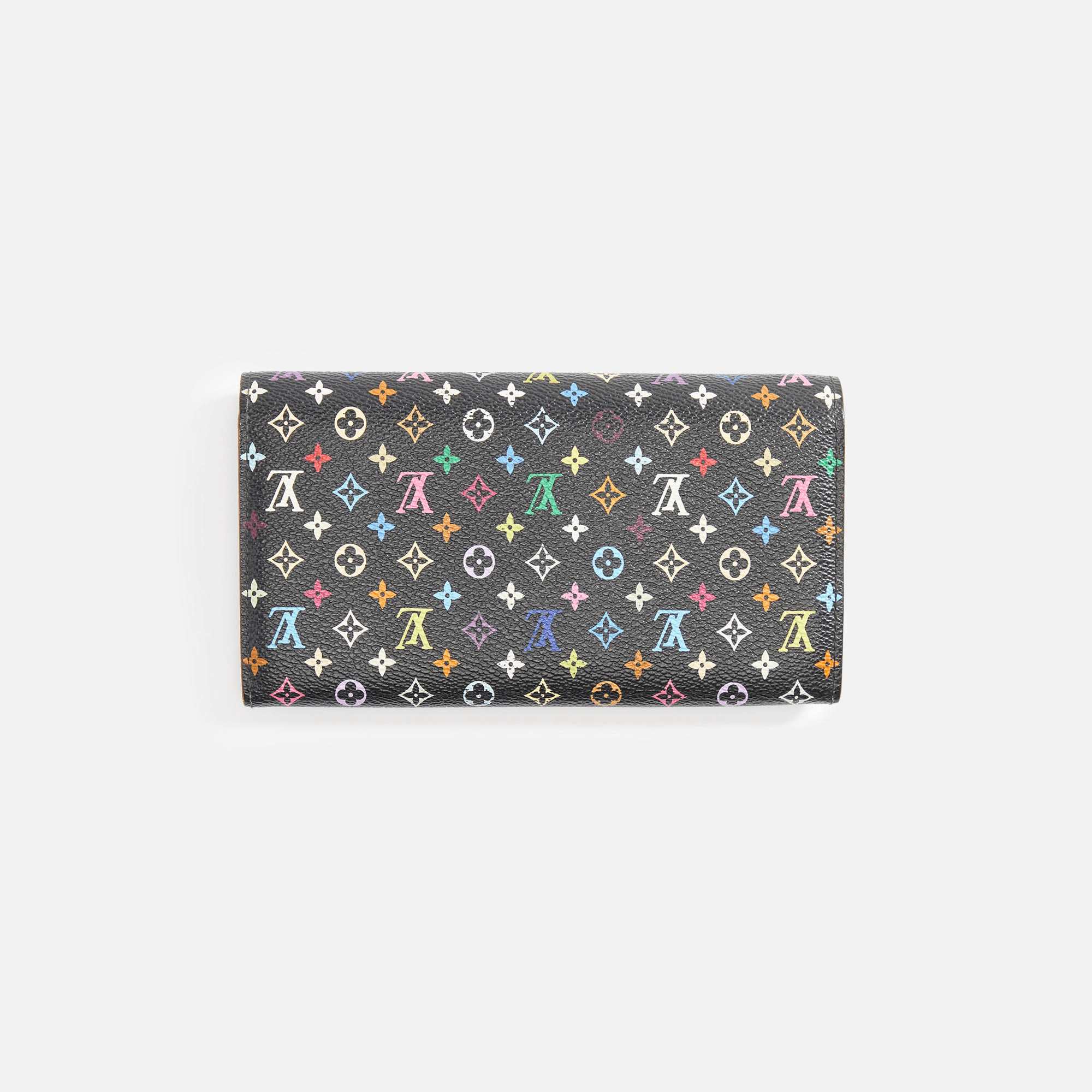 WGACA Louis Vuitton Sarah Wallet - Black / Multi — Image 2
