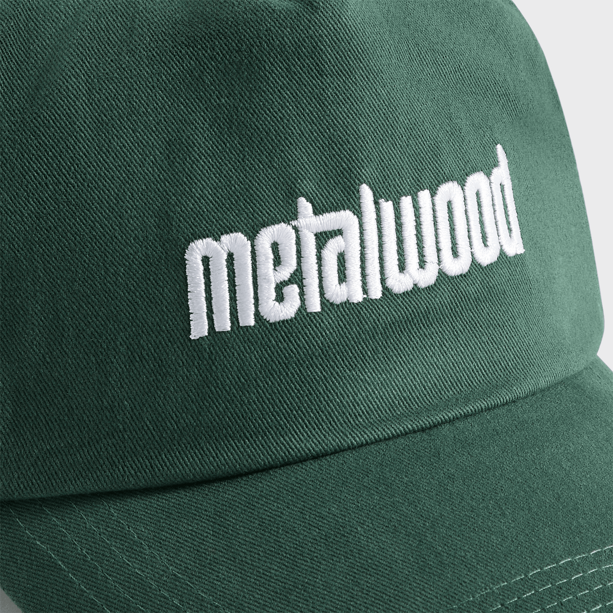 Metalwood Metal Logo 5 Panel Cap - Spruce — Image 2