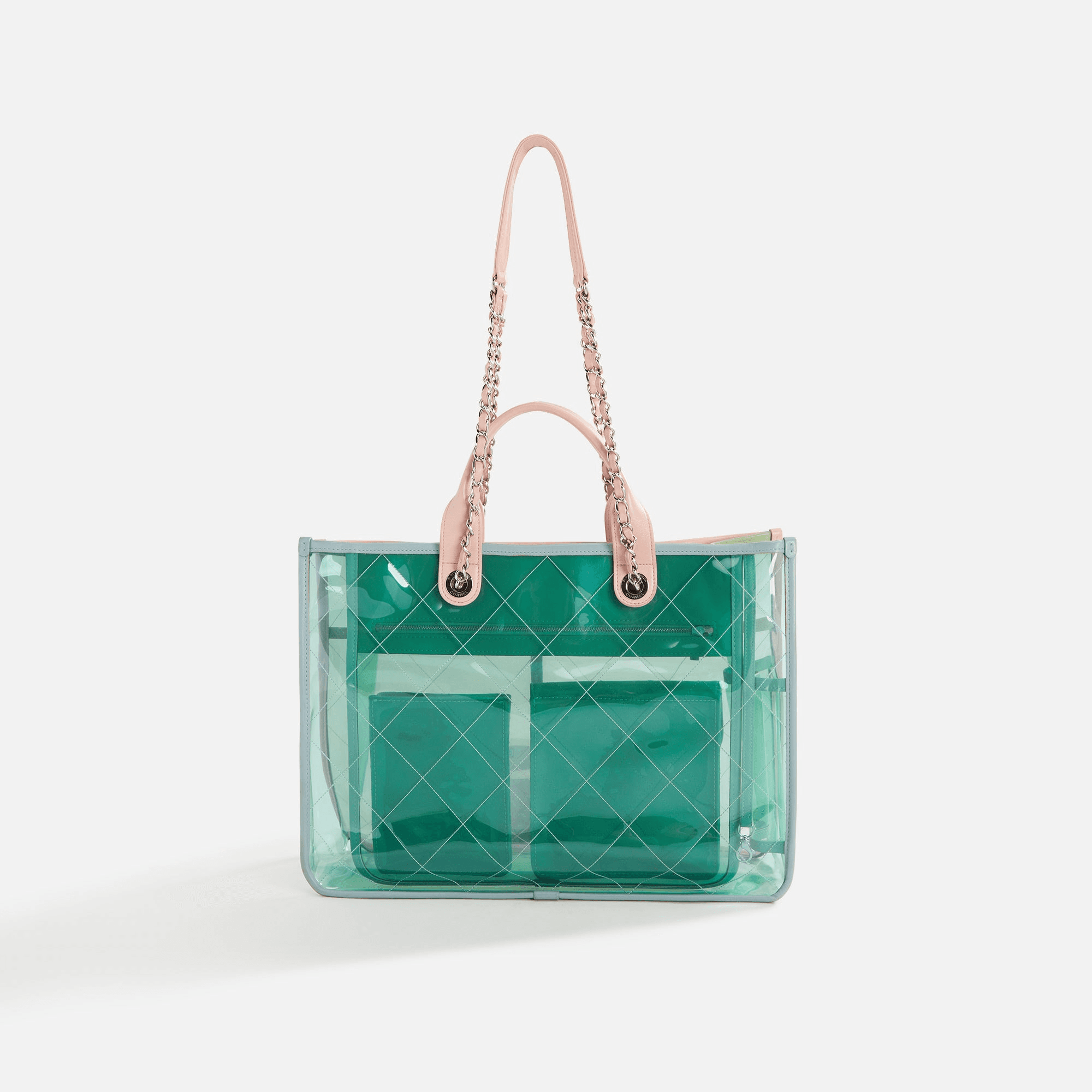 WGACA Chanel Vinyl Cocosplash Medium Shopping Tote - Multi — Image 3