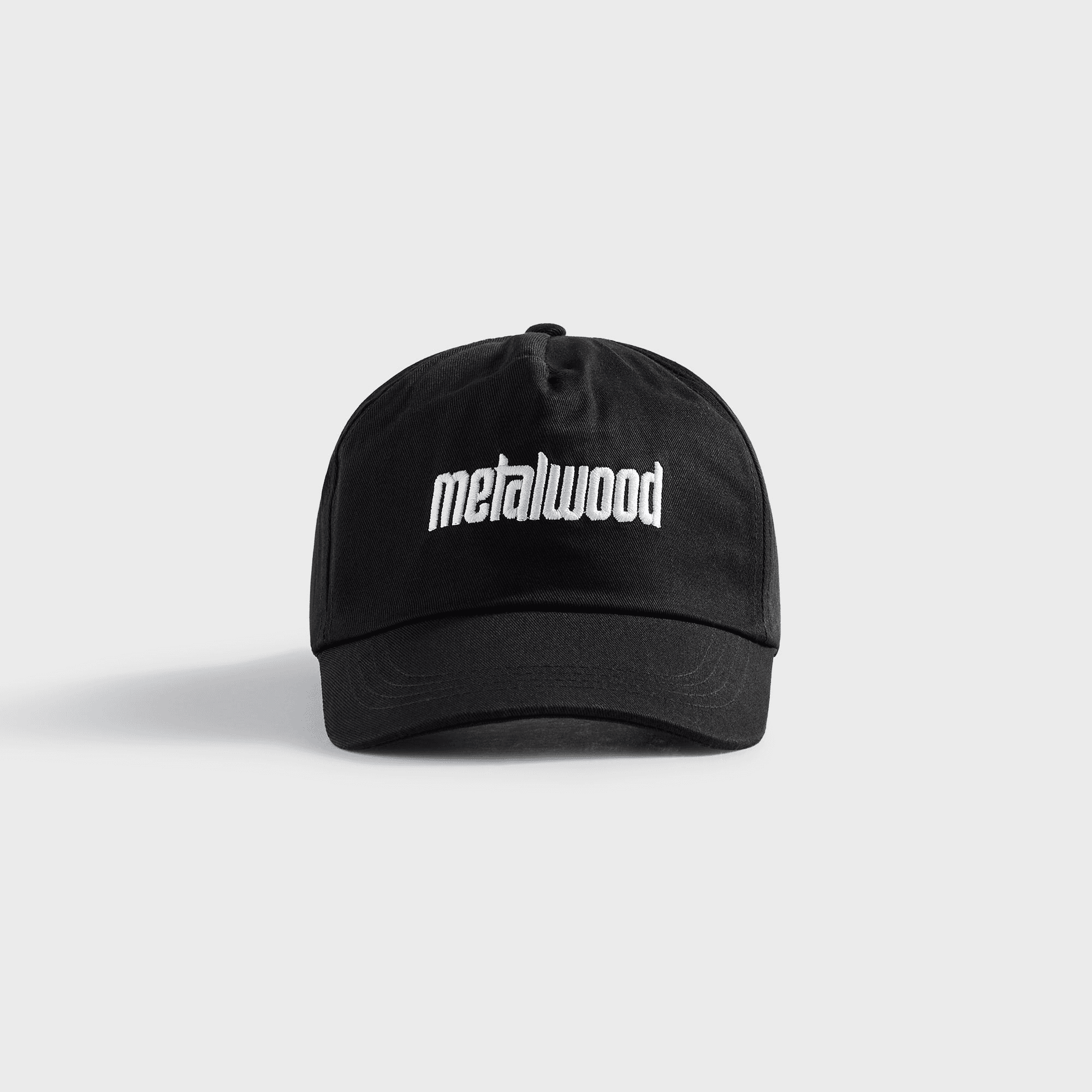 Metalwood Metal Logo 5 Panel Cap - Black - Image 1