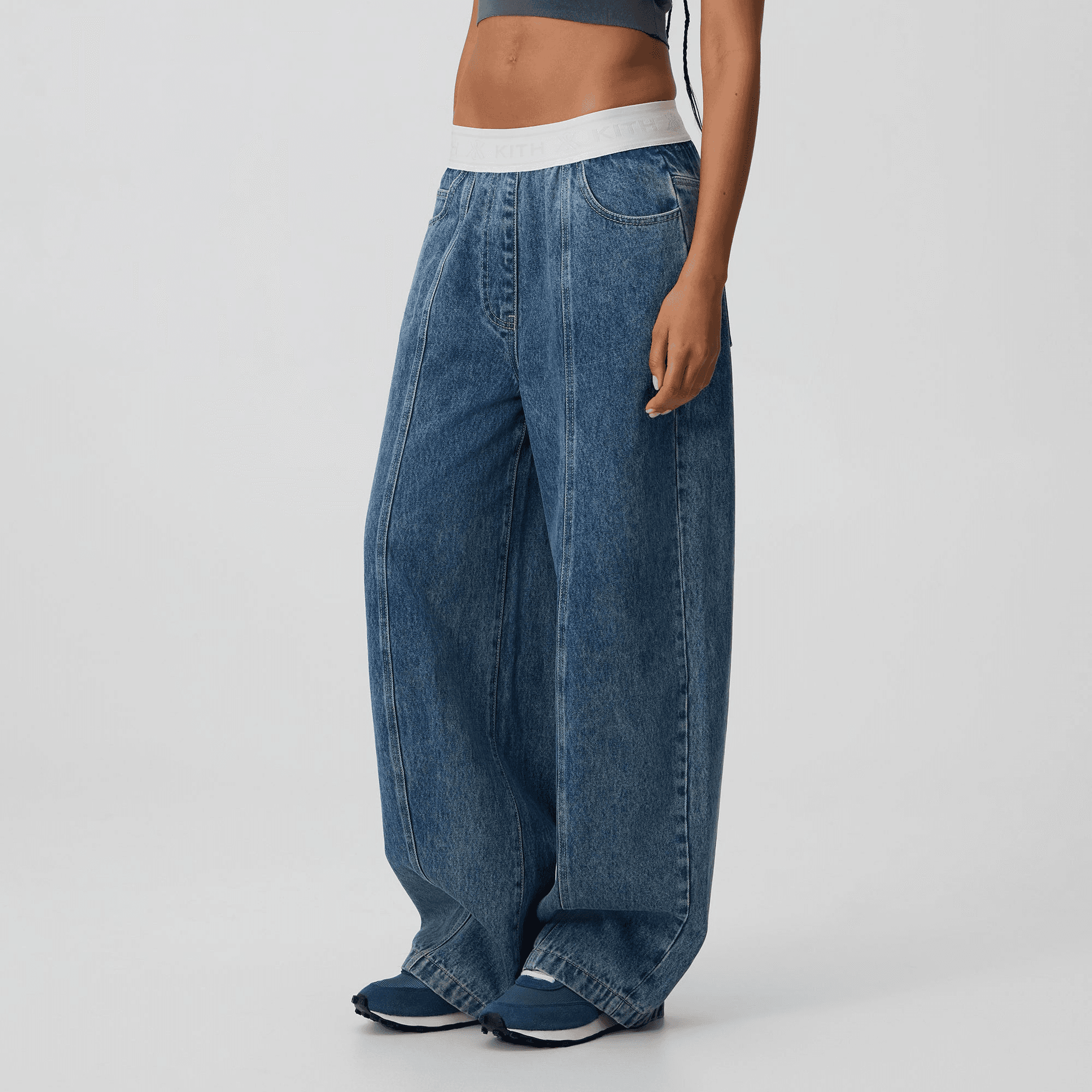 Kith Women Dana Logo Denim Pant - Luka Wash — Image 5