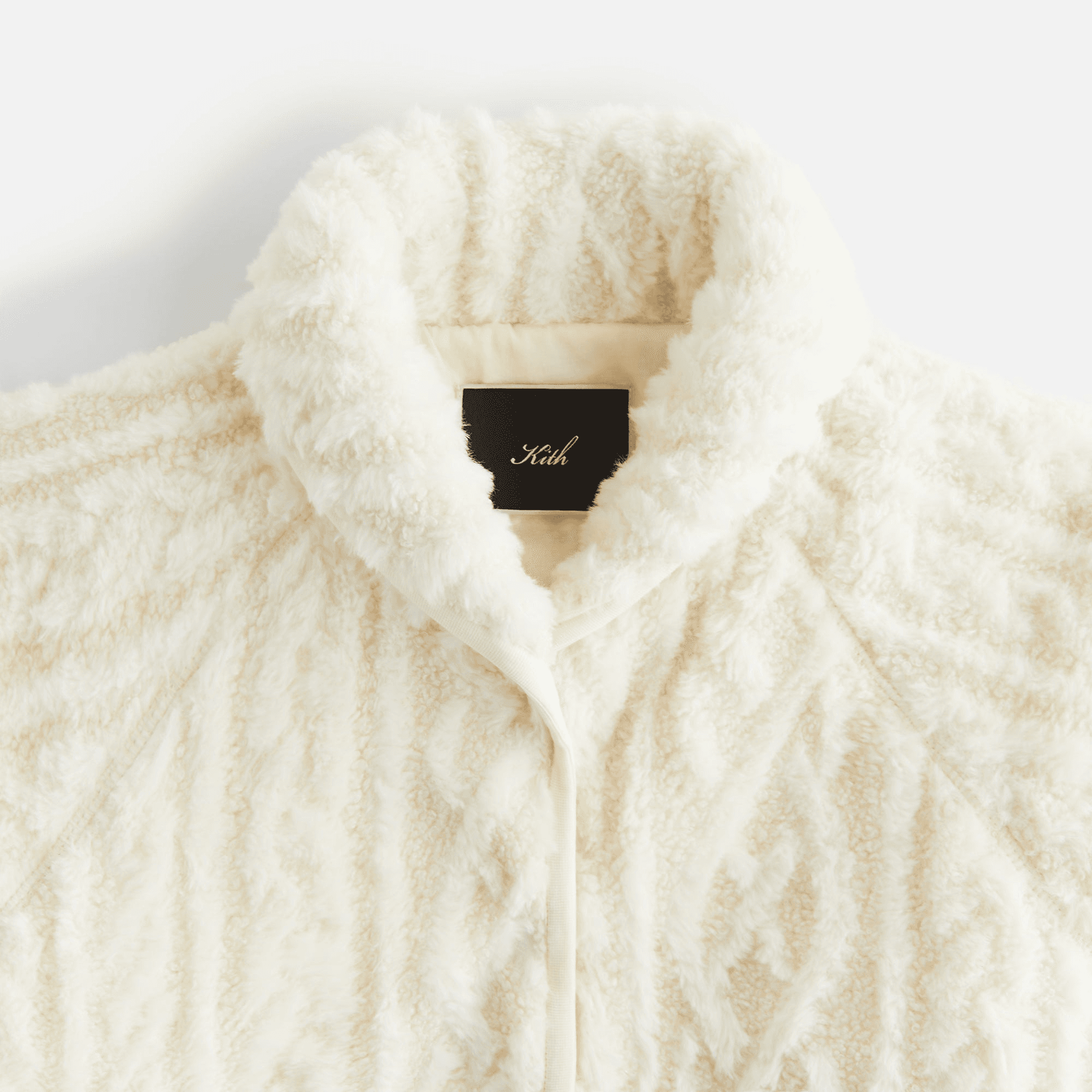 Kith Women Grayson Cable Sherpa Jacket - Sandrift — Image 2