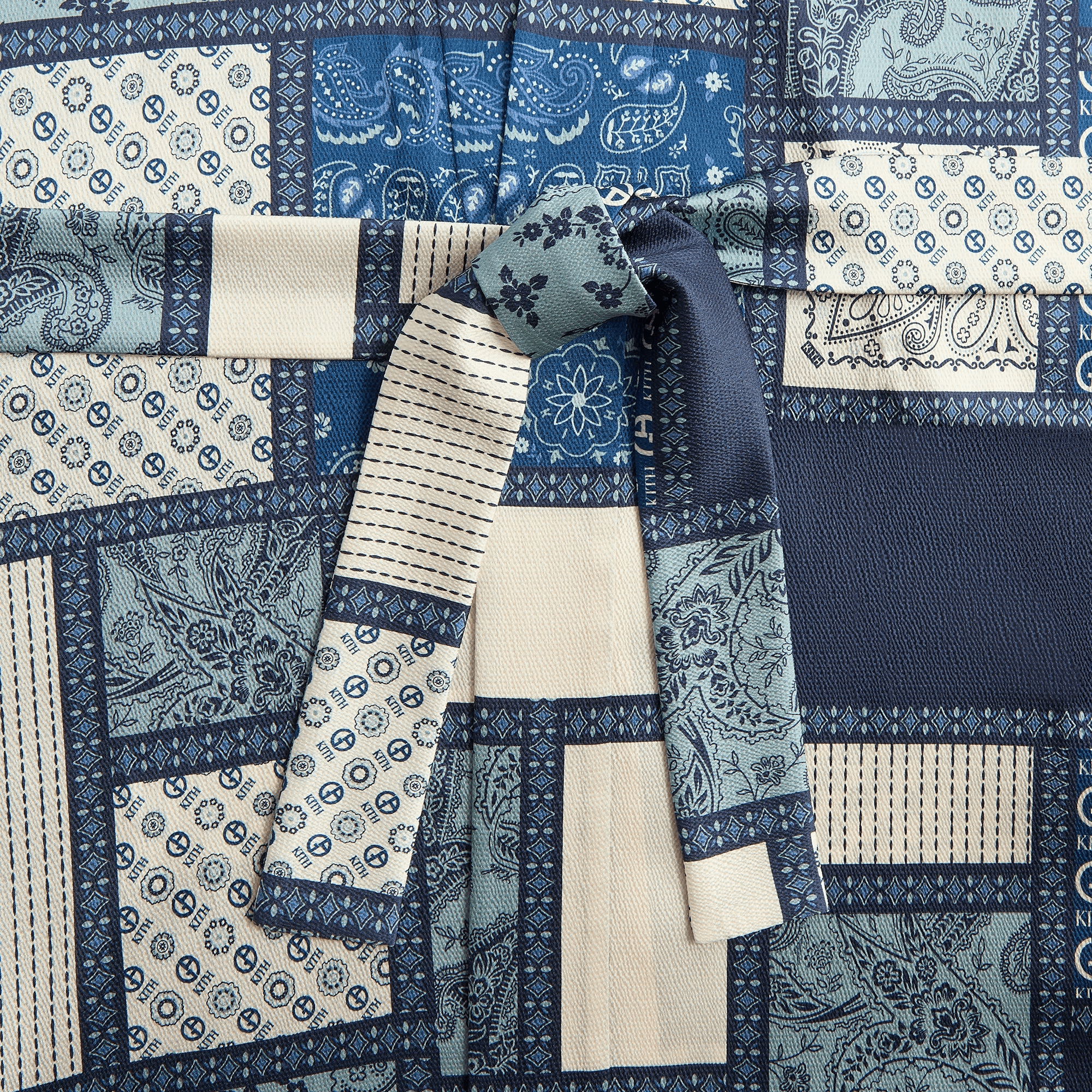 Giorgio Armani & Kith Women Hammered Silk Kimono - Nocturnal — Image 2