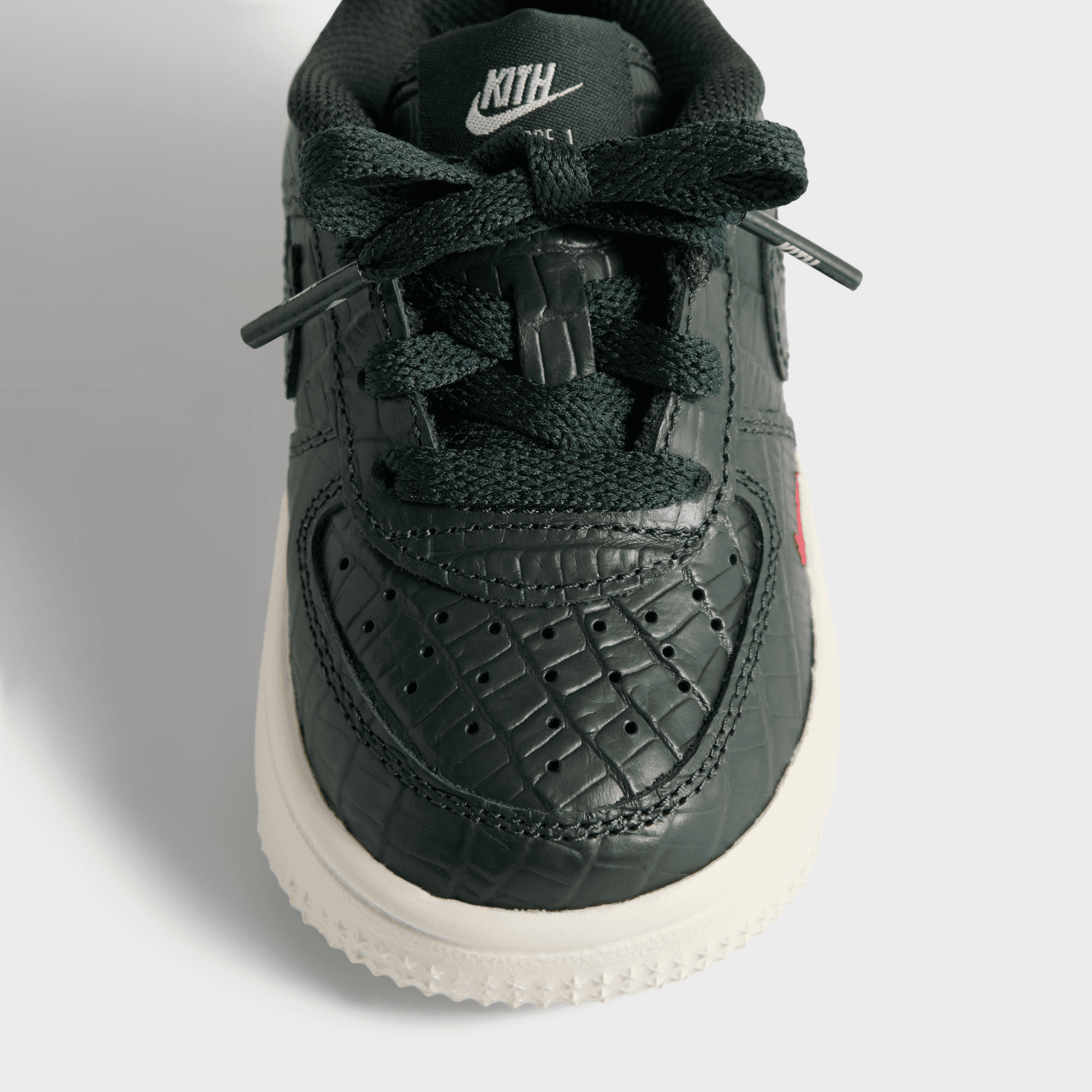 Kith for Nike TD Air Force 1 - Black Spruce / Phantom / Varsity Red — Image 4