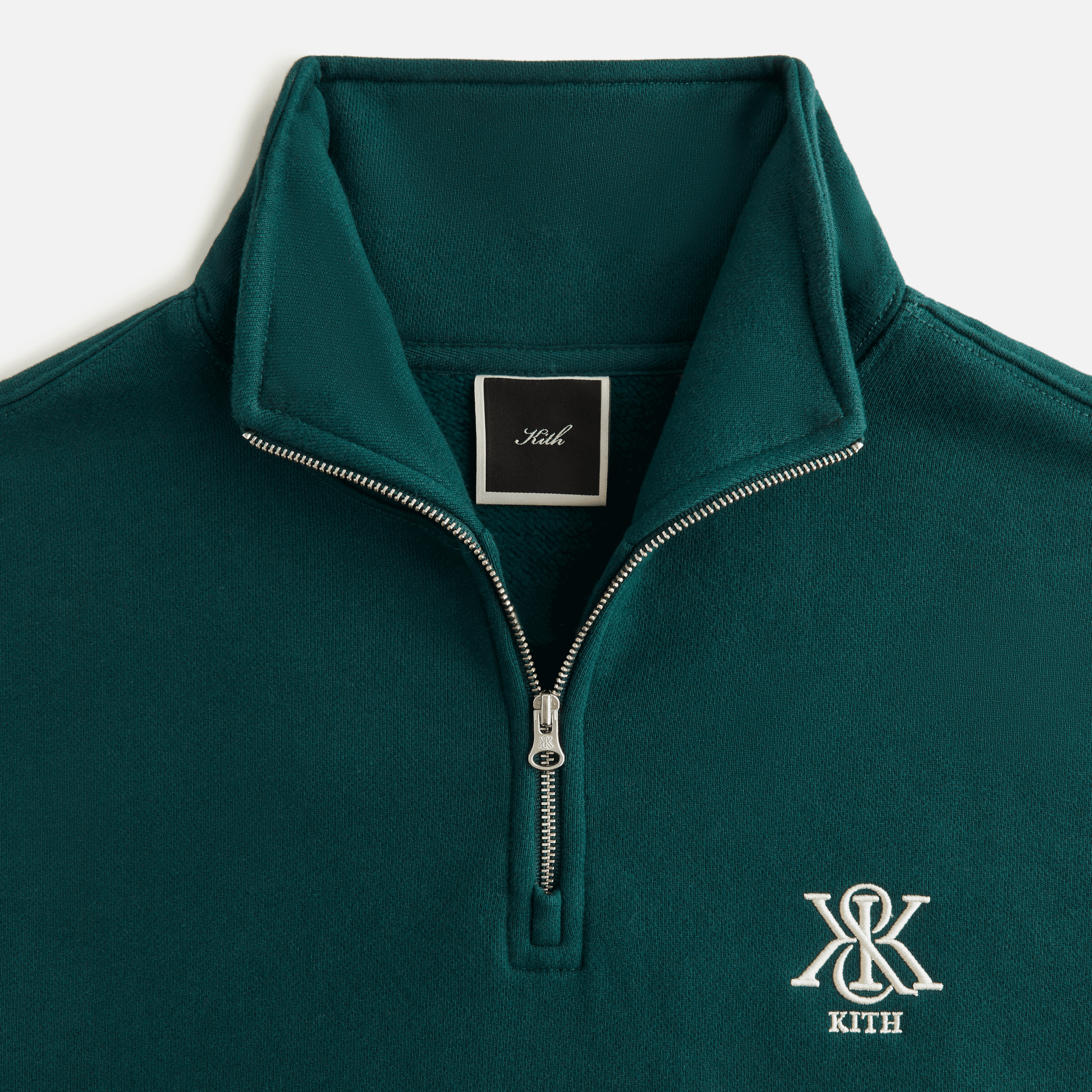 Kith Women Hunter III Crest Quarter Zip - Chronicle — Image 2