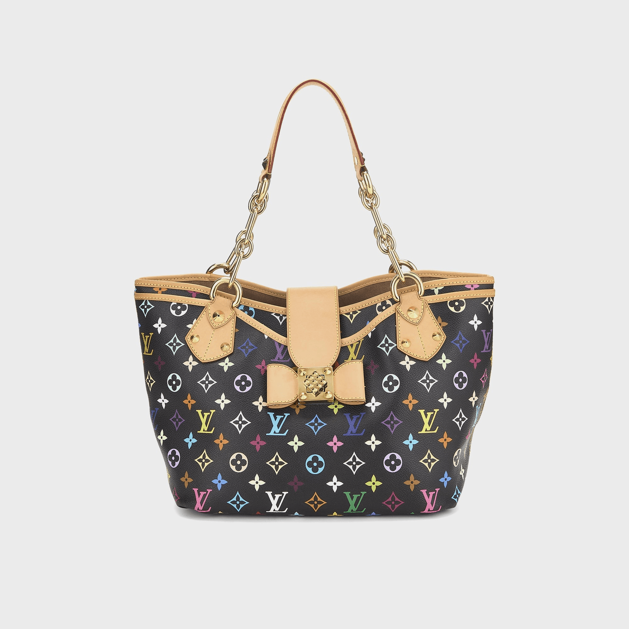 WGACA Takashi Murakami x Louis Vuitton White Monogram Multicolore Annie GM - Black