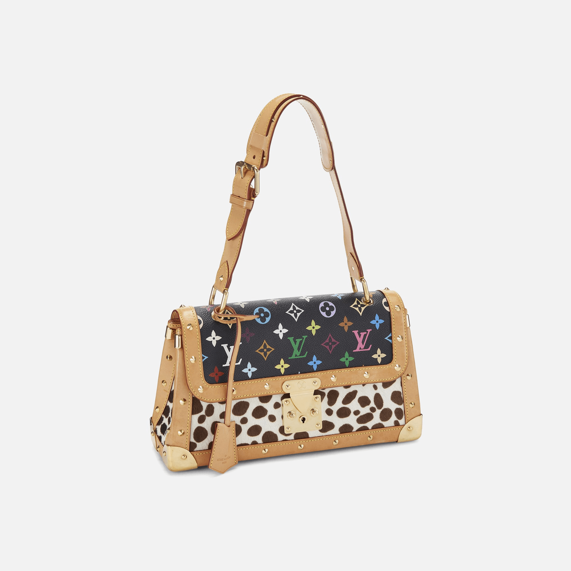 WGACA Louis Vuitton Canvas Dalmatian Sacrabat Bag - Black Multi — Image 2