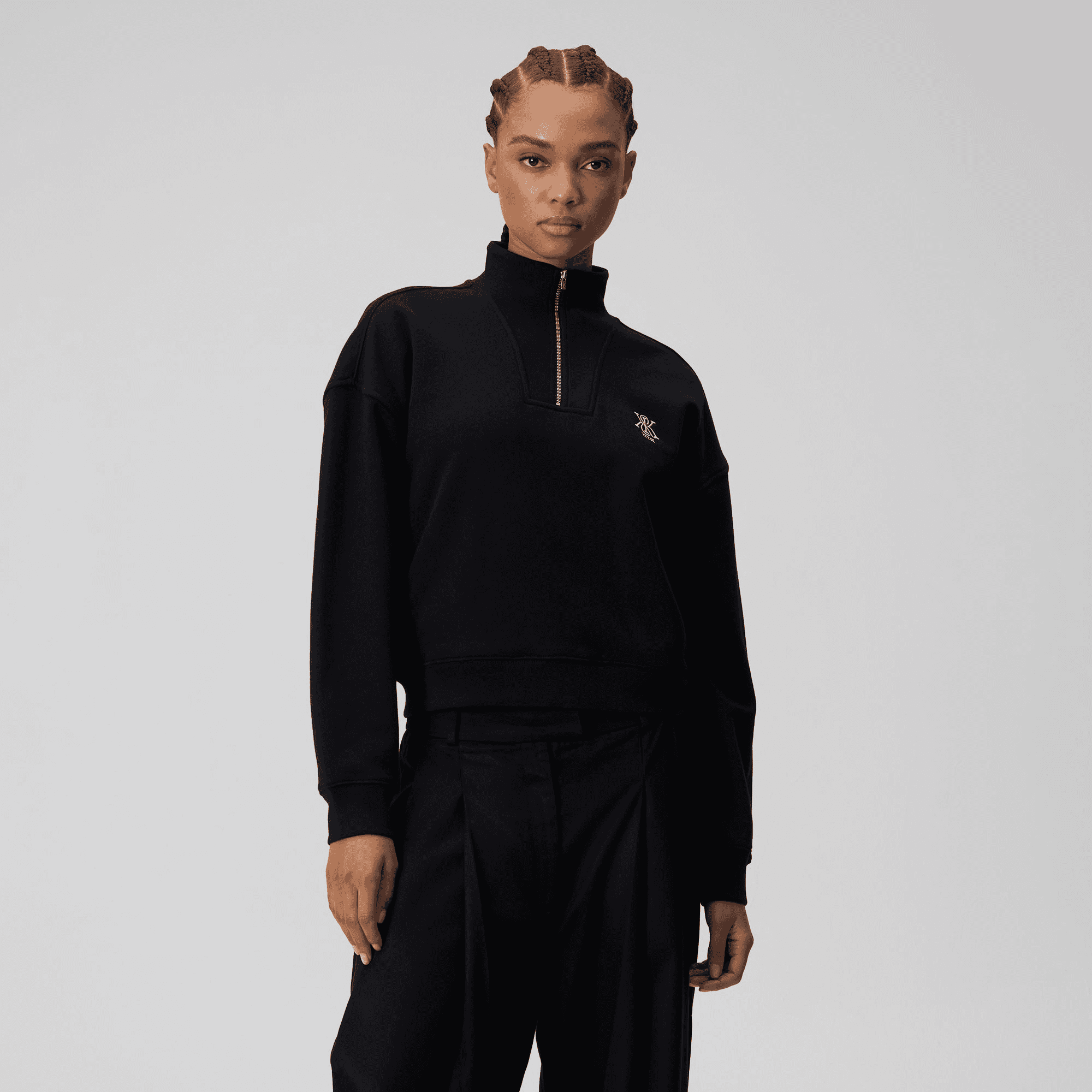 Kith Women Ryder II Quarter Zip - Black — Image 4