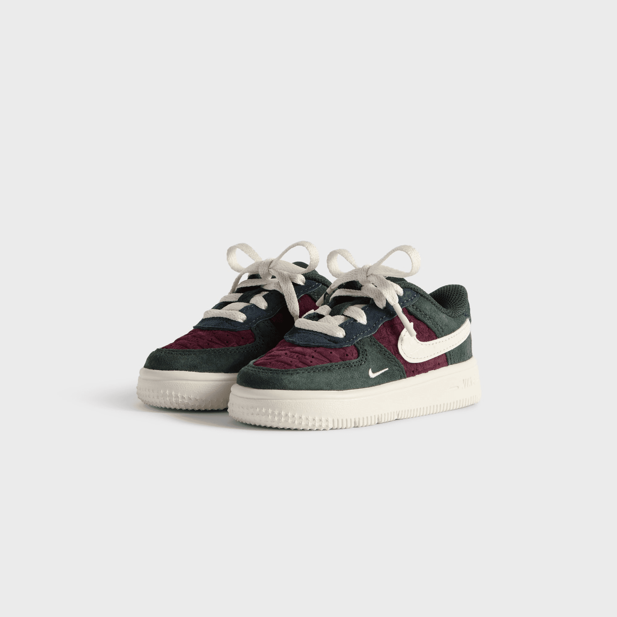Kith for Nike TD Air Force 1 Low Lace - Night Maroon / Phantom — Image 8