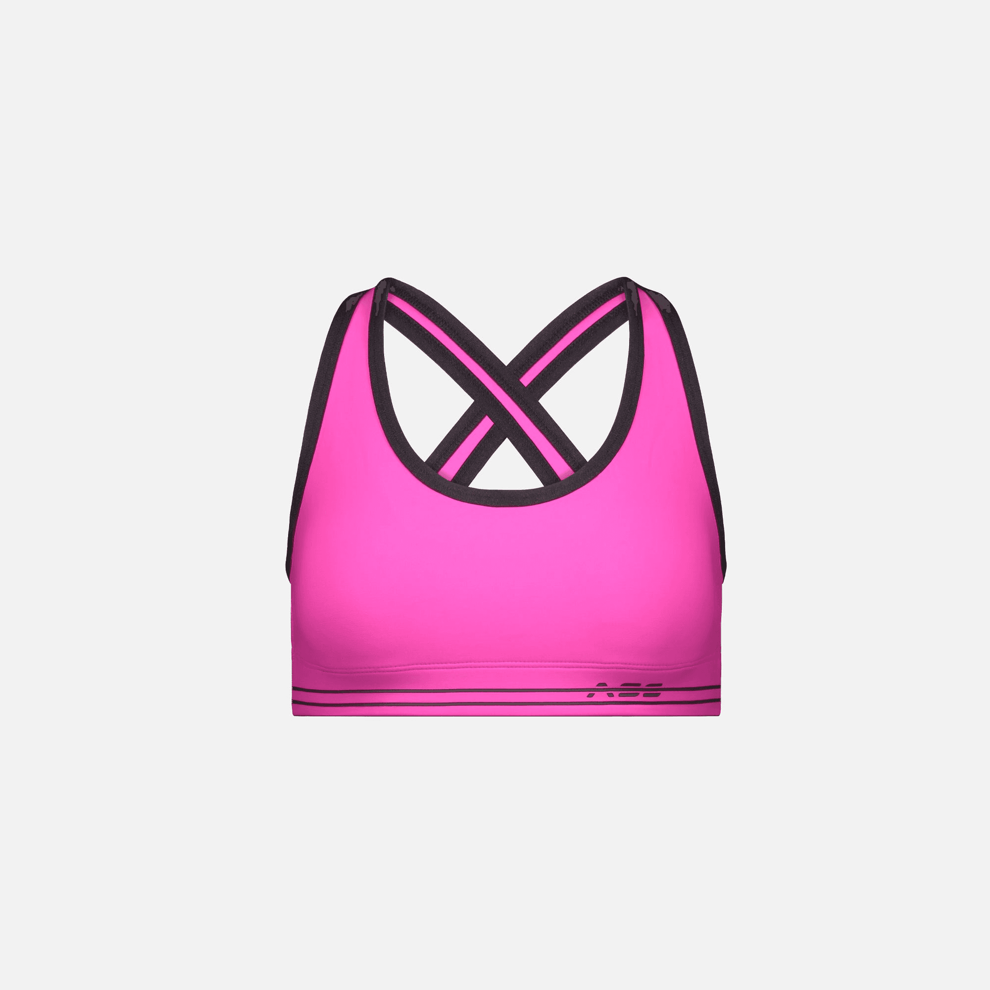 Adam Selman Cross Back Bra - Ultra Pink