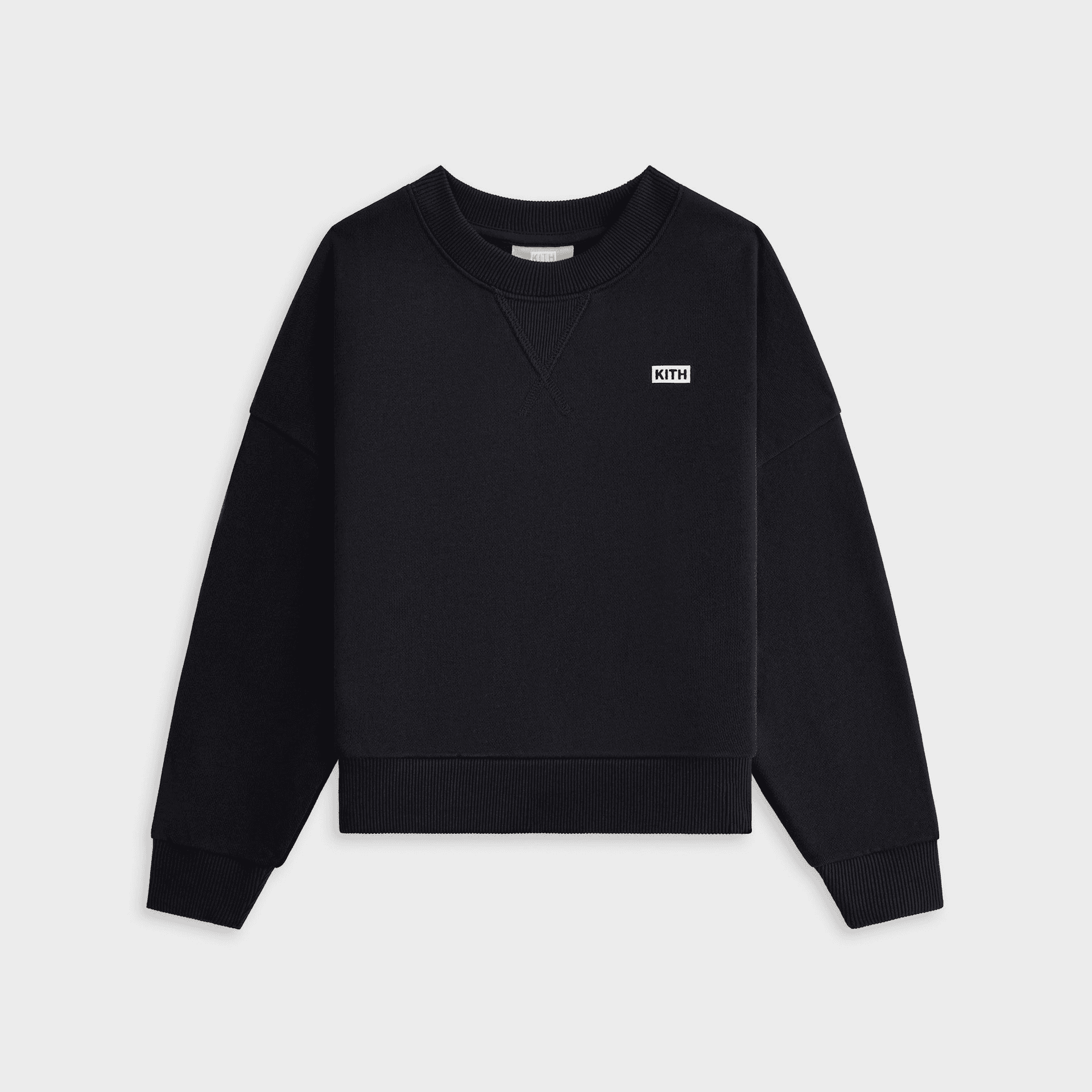 Kith Kids Long Sleeve Nelson Crewneck - Black — Image 4
