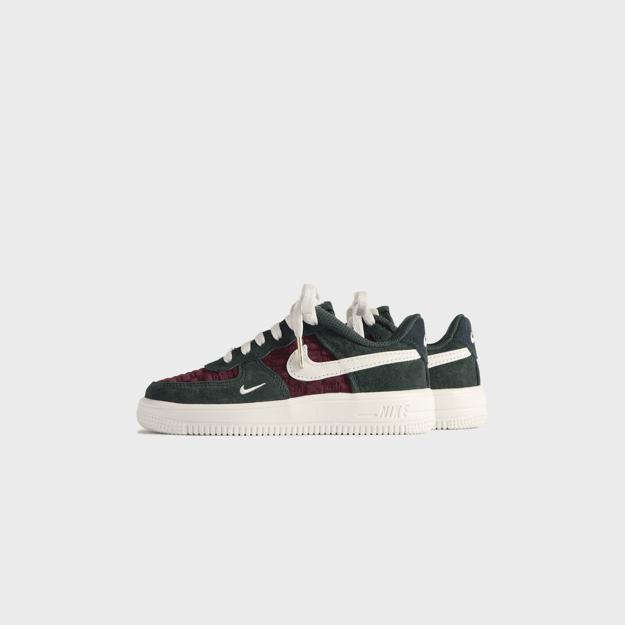 Kith for Nike PS Air Force 1 Low Lace - Night Maroon / Phantom — Image 9