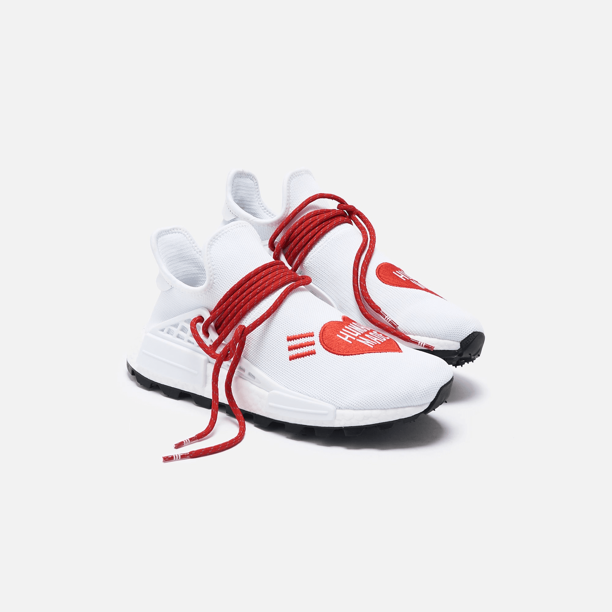 adidas Consortium x Human Made x Pharrell Williams NMD Hu - White / Scarlet / Core Black — Image 4