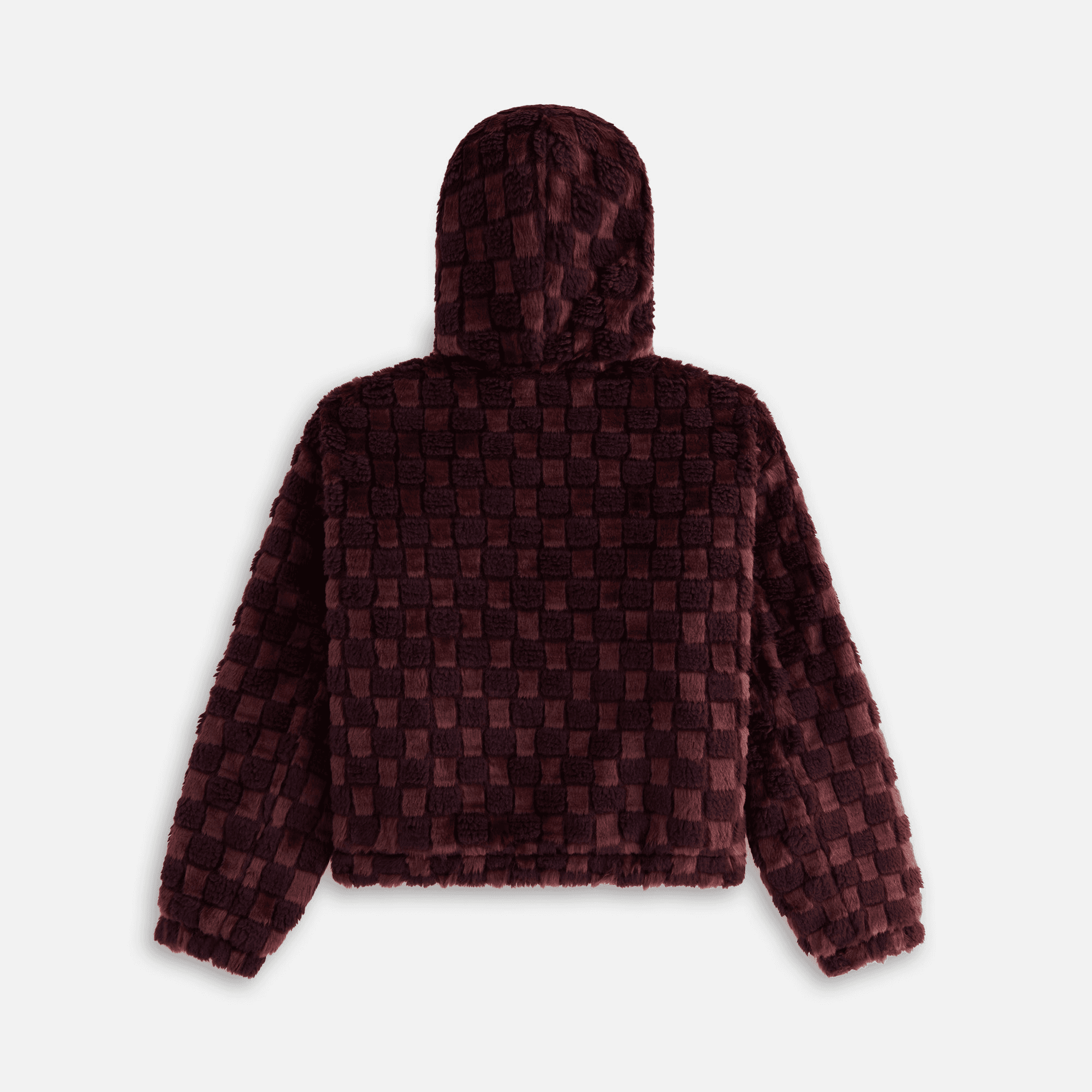 Kith Women Toshi Checked Teddy Bomber - Magma — Image 6