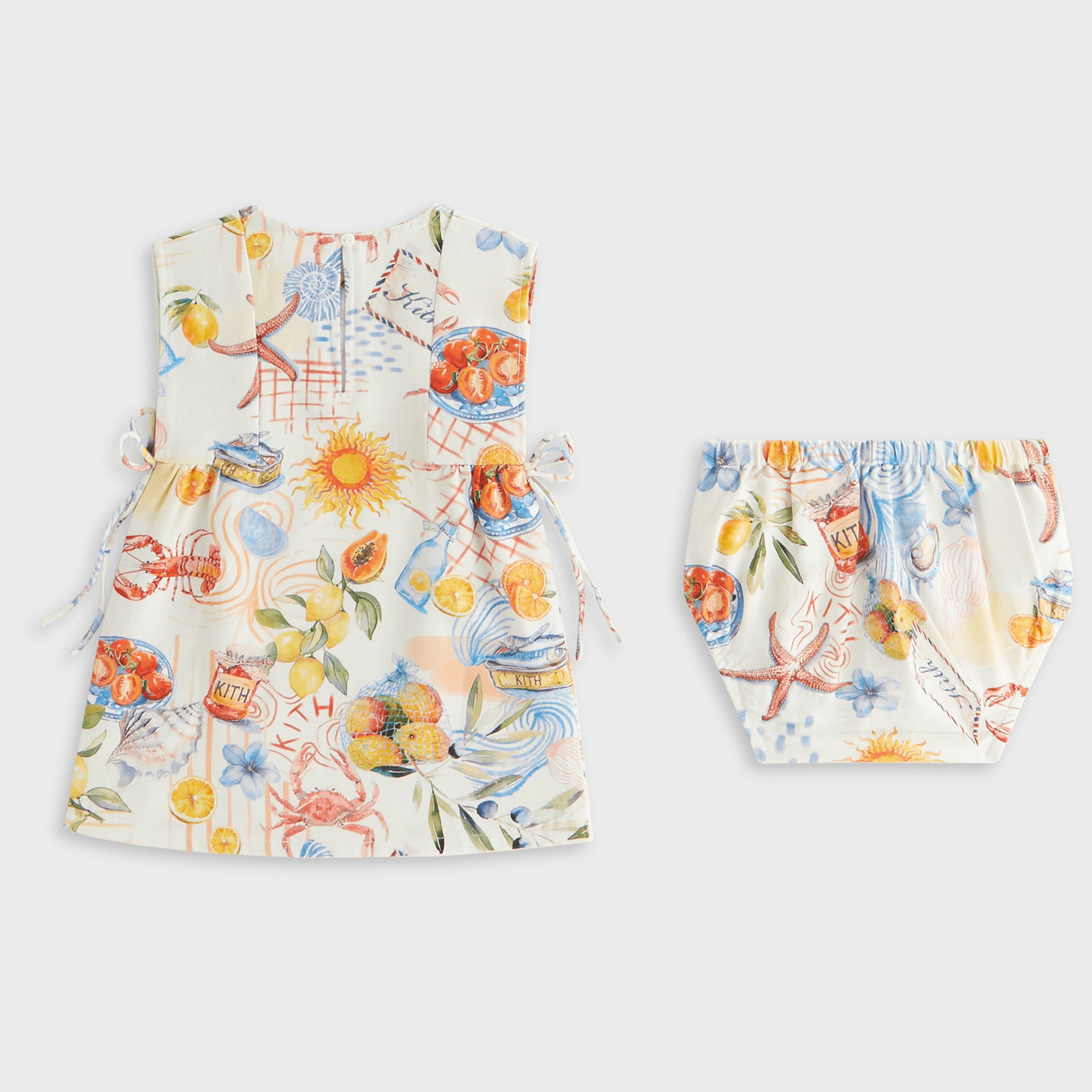 Kith Baby Summer Picnic Dress Bloomer Set - Sandrift — Image 4