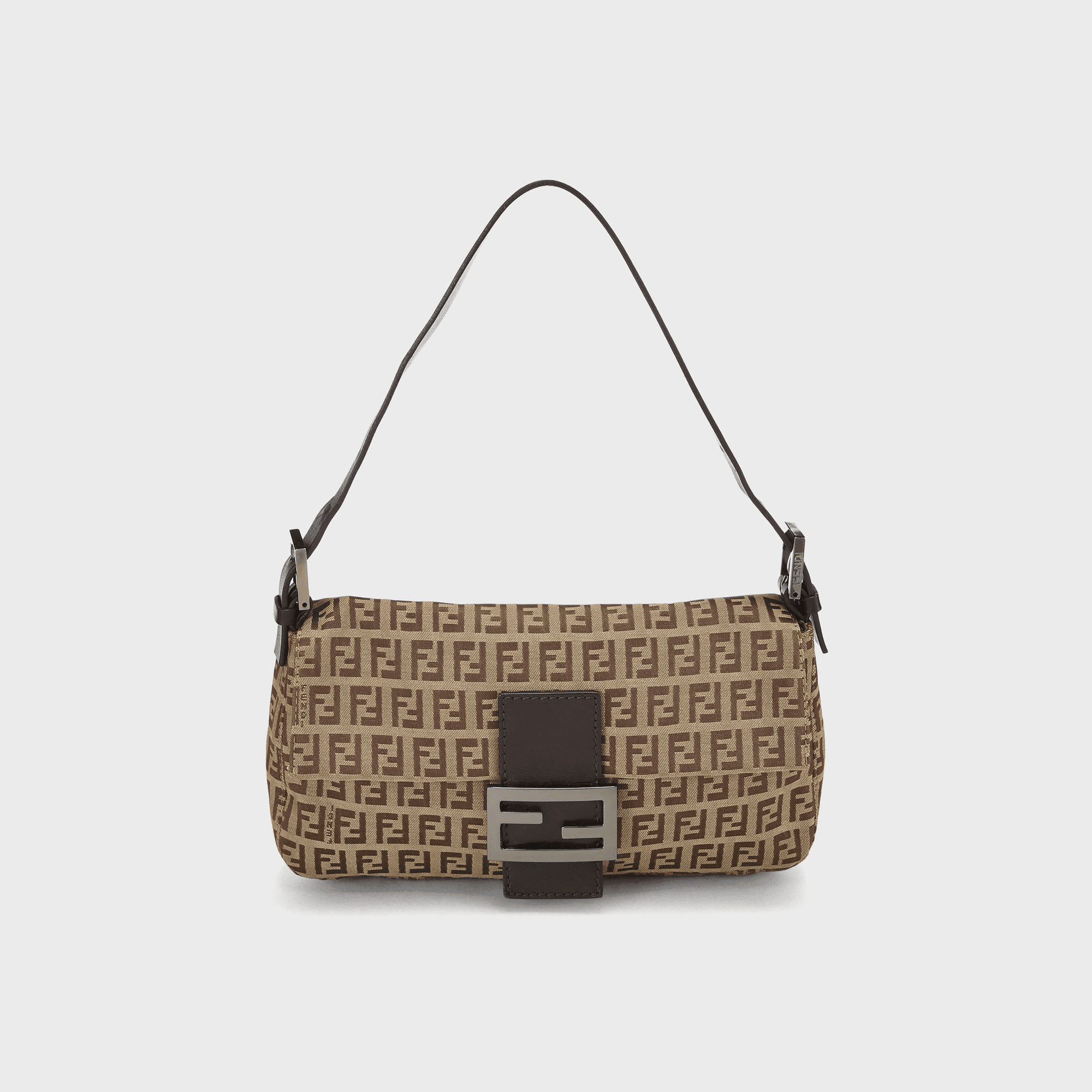 WGACA Fendi Zucchino Baguette - Brown