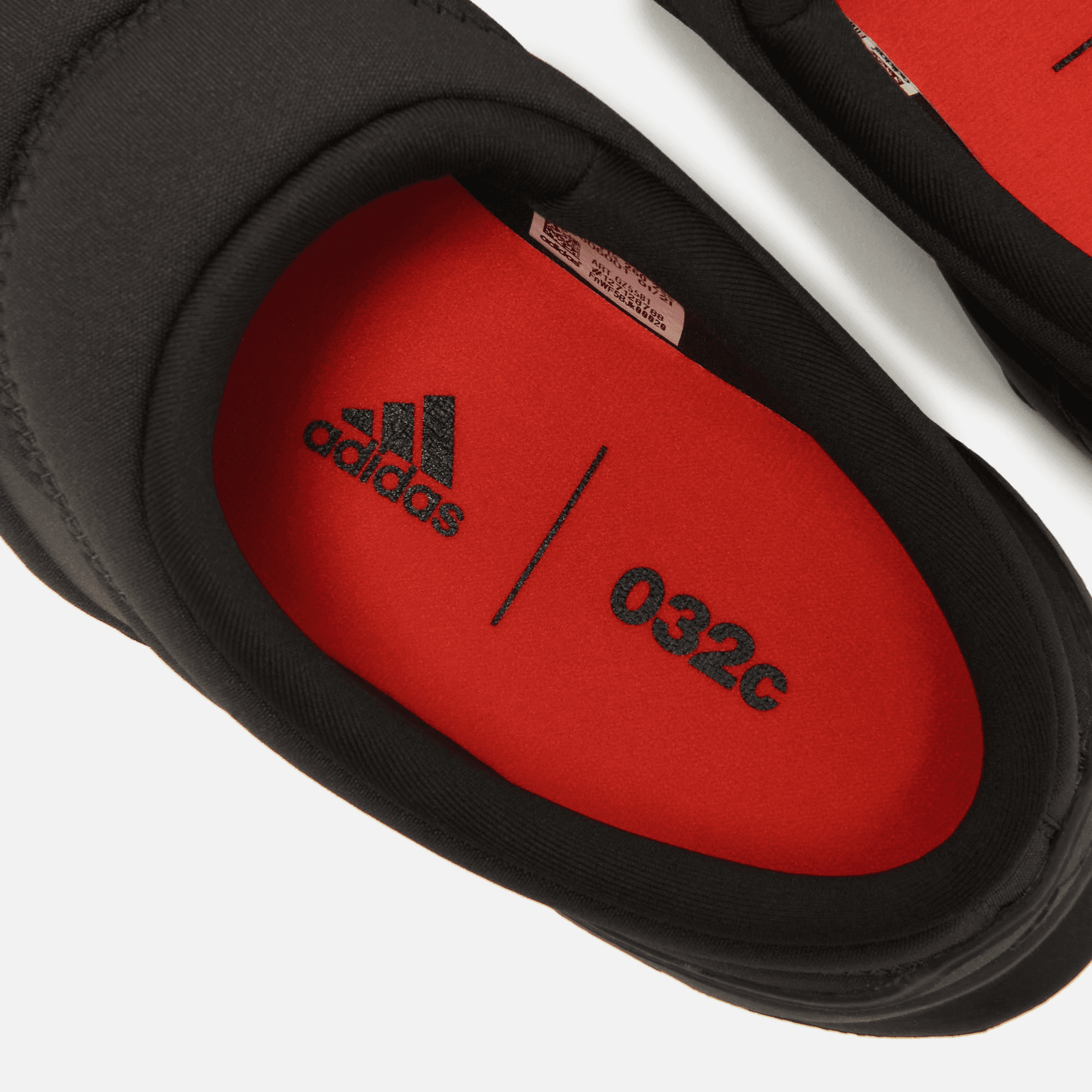 adidas Consortium x 032C GSG Mule - Core Black / Dark Blue — Image 2