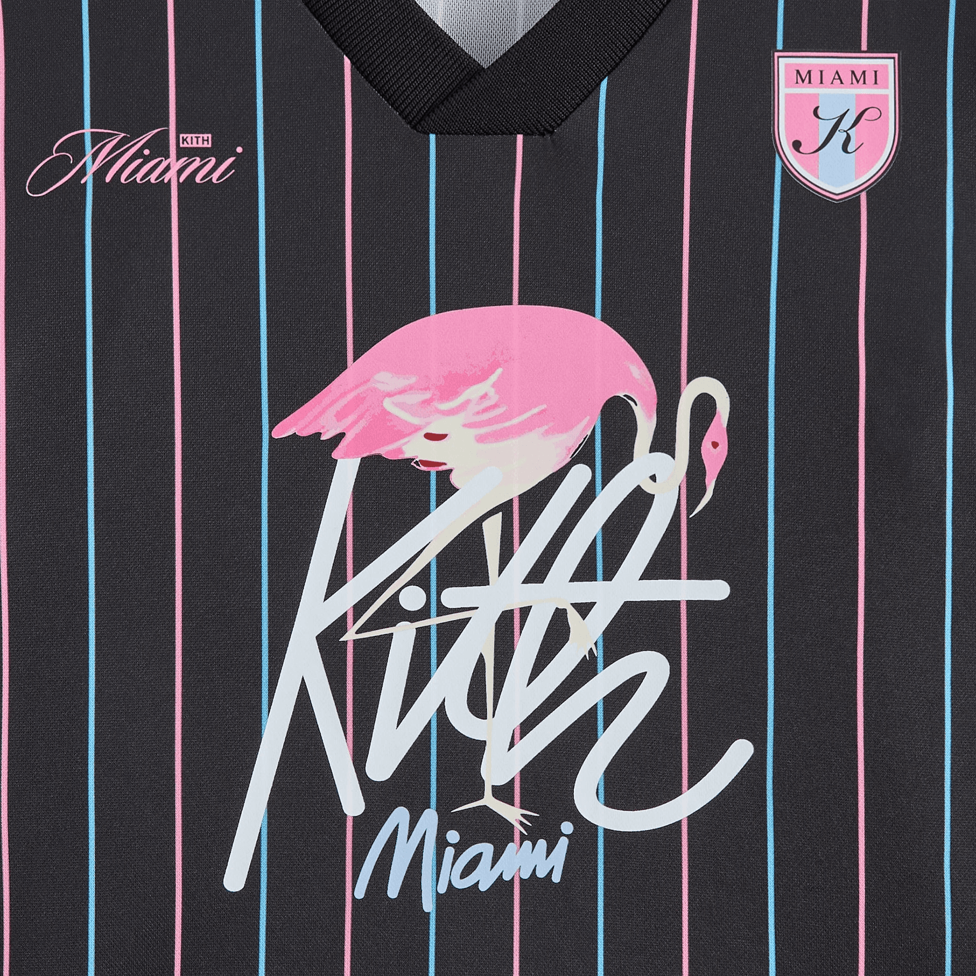 Kith Kids Miami Soccer Top - Black — Image 2