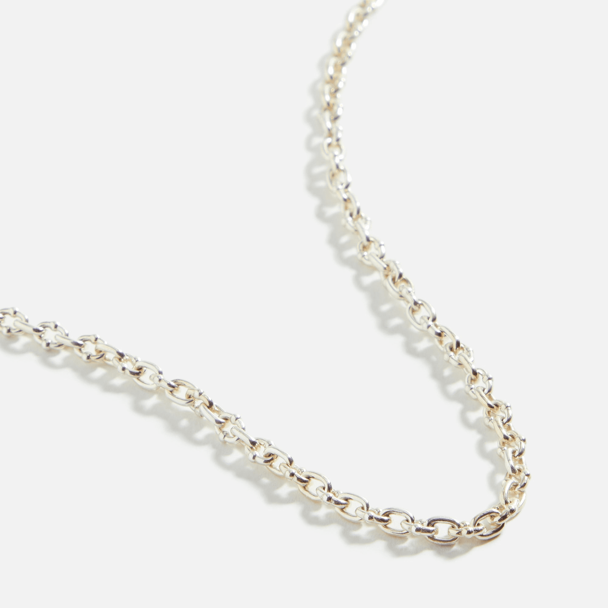 Greg Yuna Thin Umlaut Link Necklace - Silver — Image 2