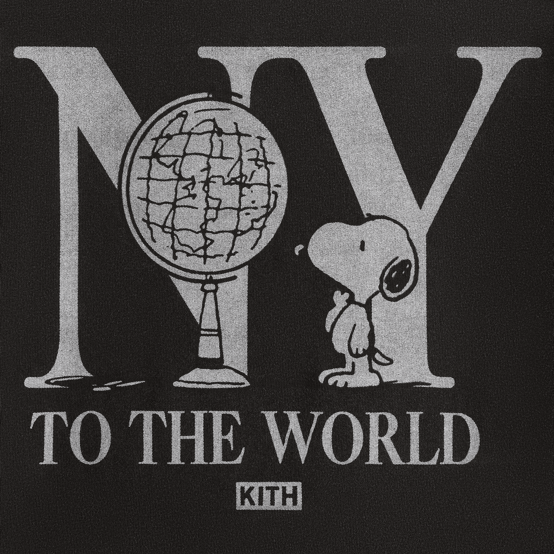 Kith Kids for Peanuts New York To The World Vintage Tee - Black — Image 2